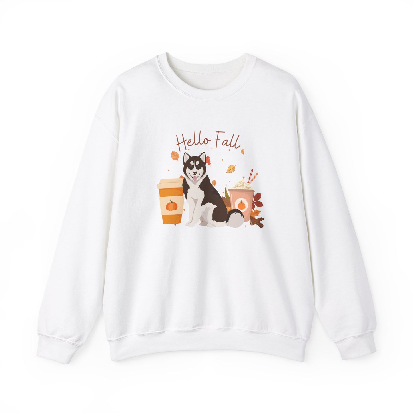 Canadian Inuit Dog Fall Halloween Unisex Heavy Blend Crewneck Sweatshirt