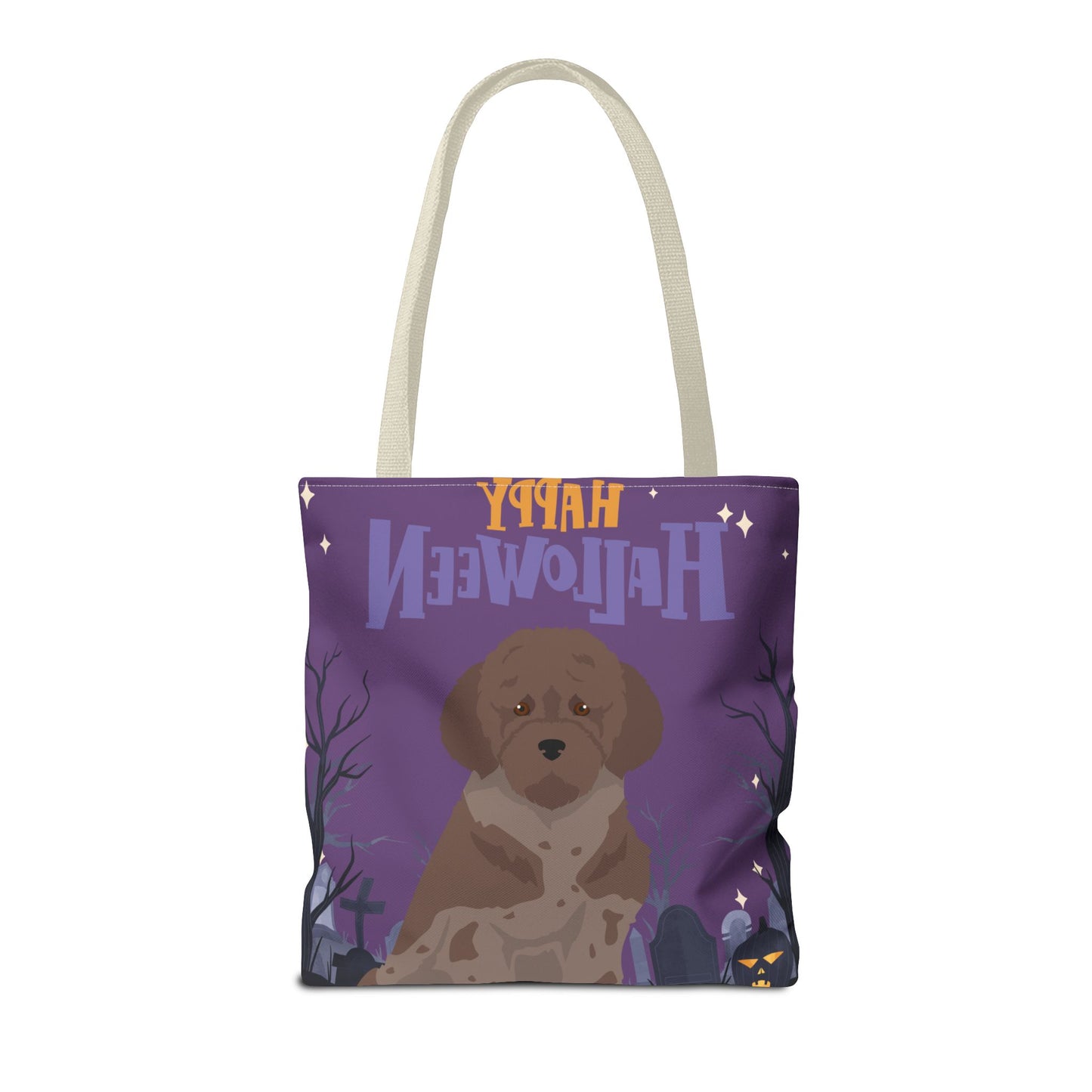 Lagotto Romagnolo Dog Happy Halloween Tote Bag 16x16