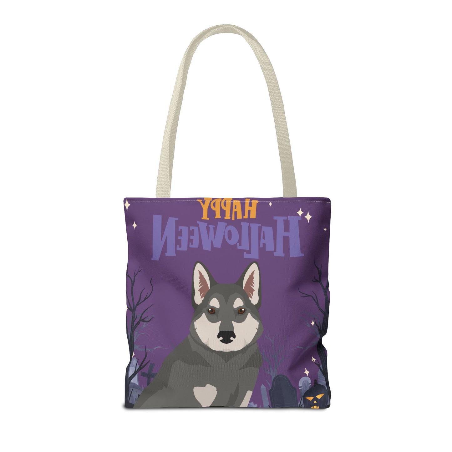 East Siberian Laika Dog Happy Halloween Tote Bag 16x16