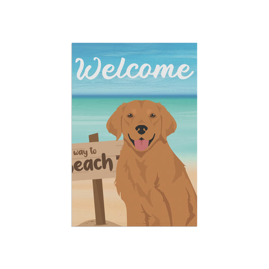 Golden Retriever Dog Garden Flag