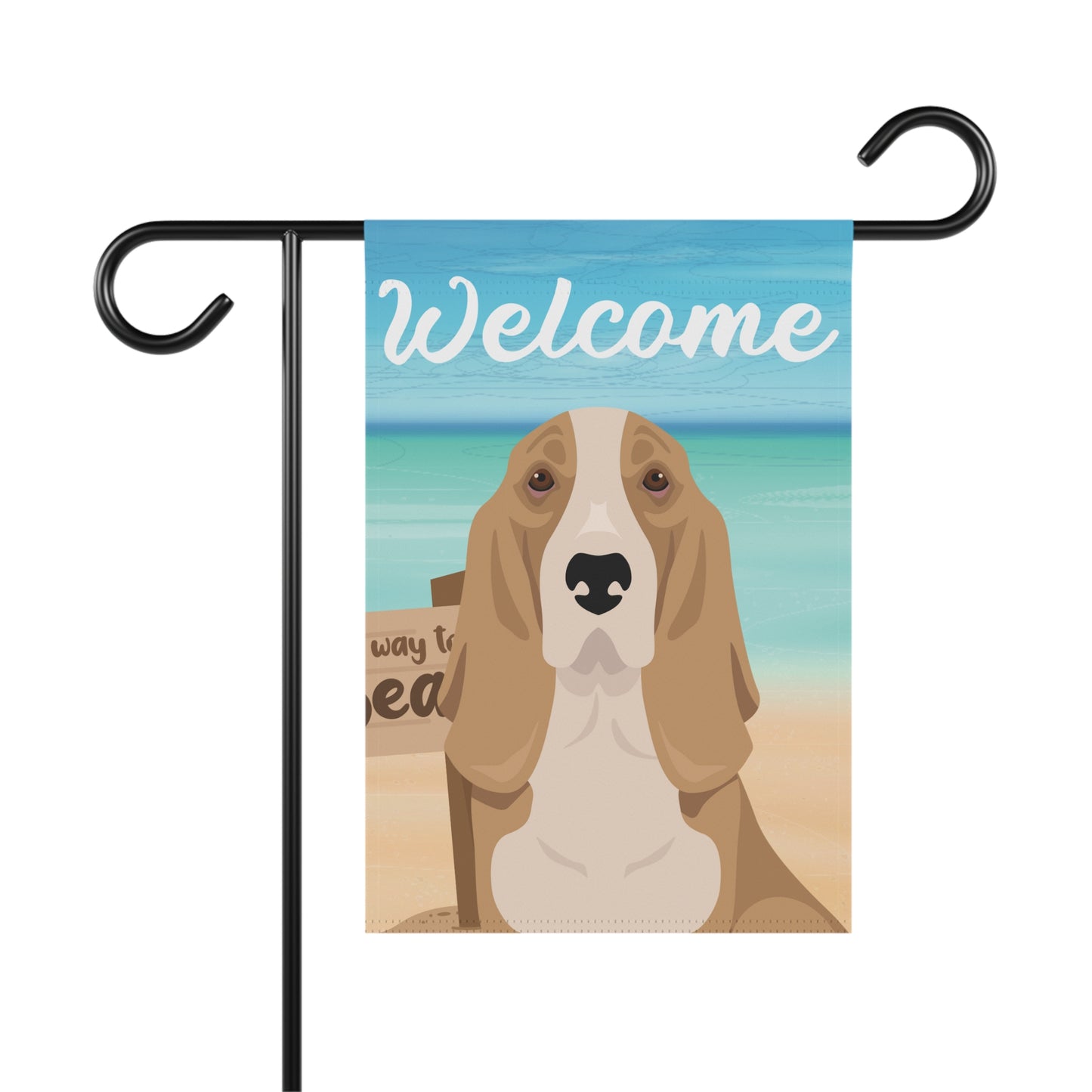 Basset Hound Dog Garden Flag