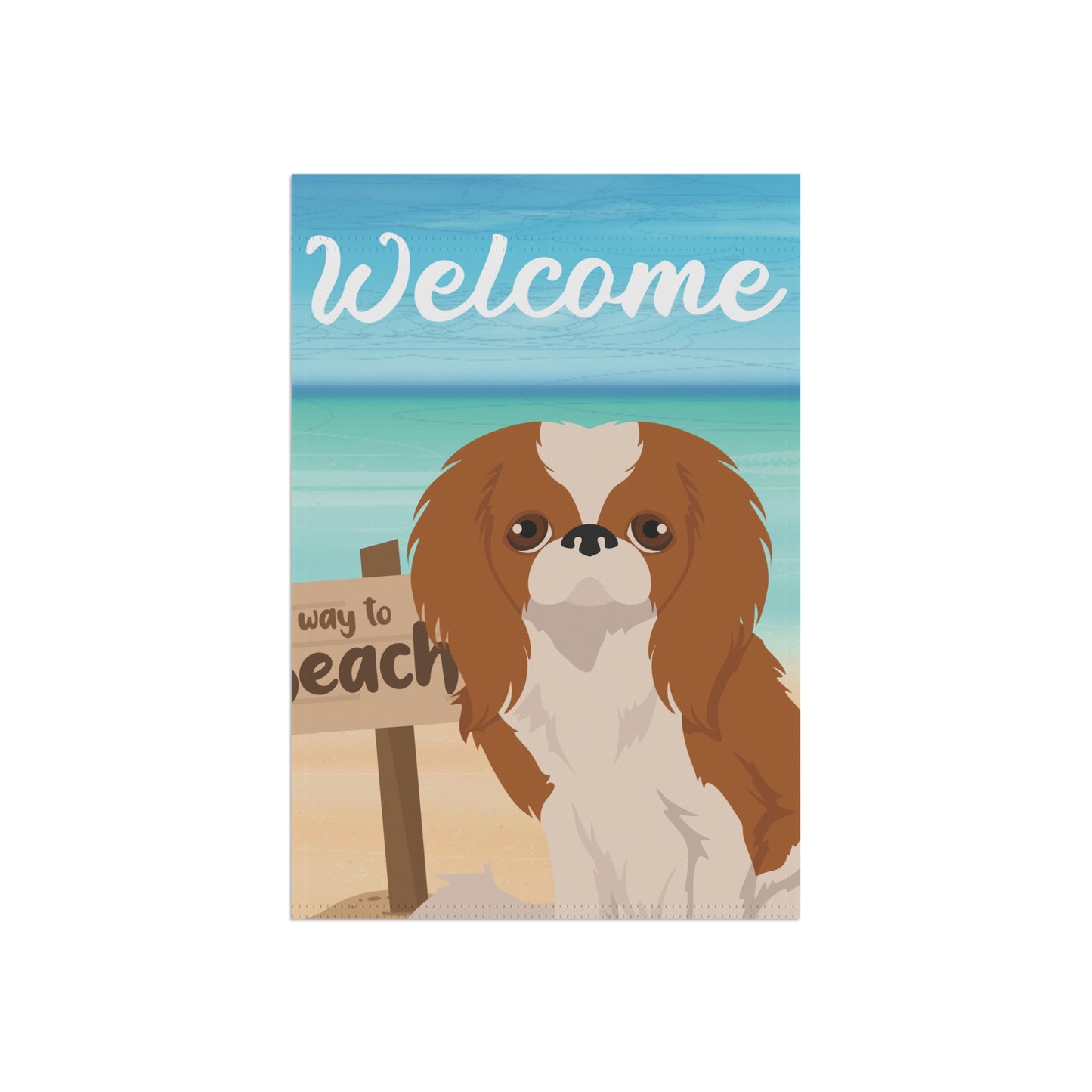 Japanese Chin Dog Garden Flag