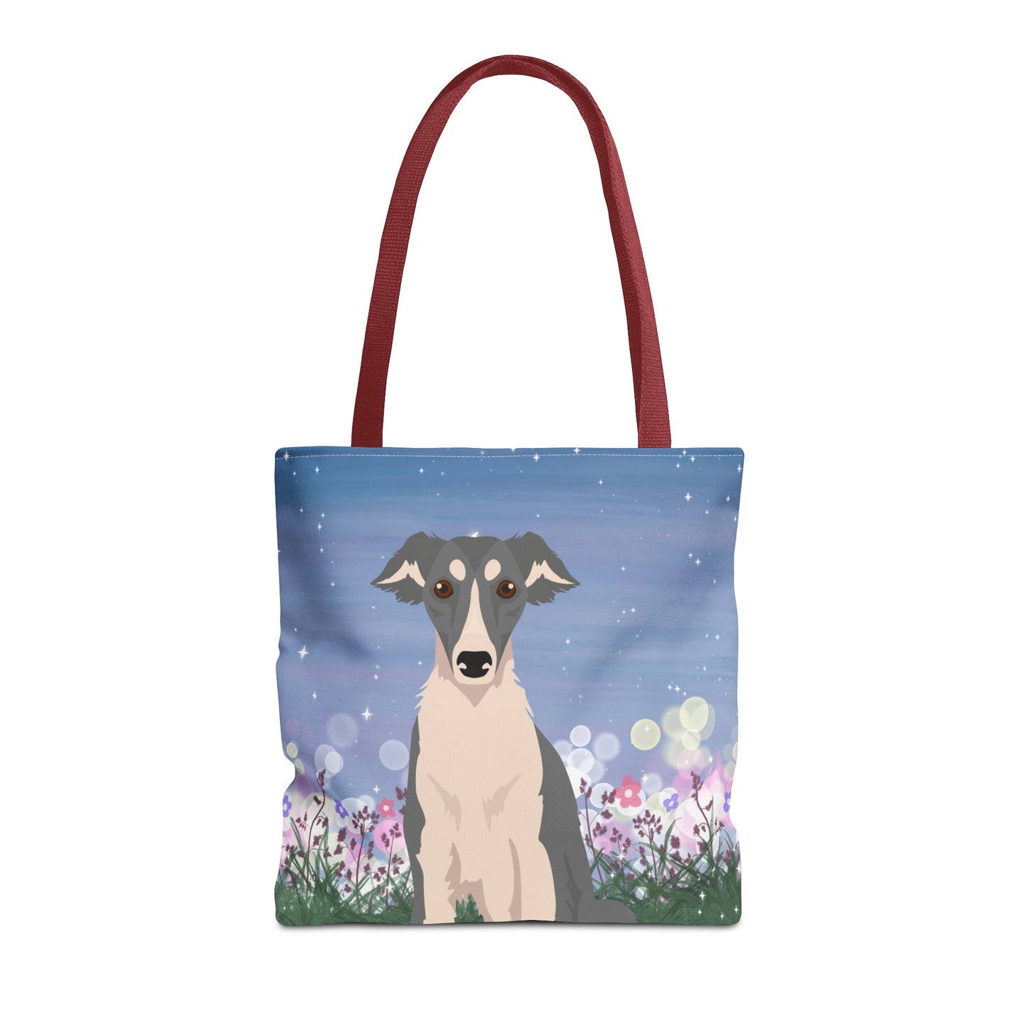 Silken Windhound Dog Tote Bag 16x16