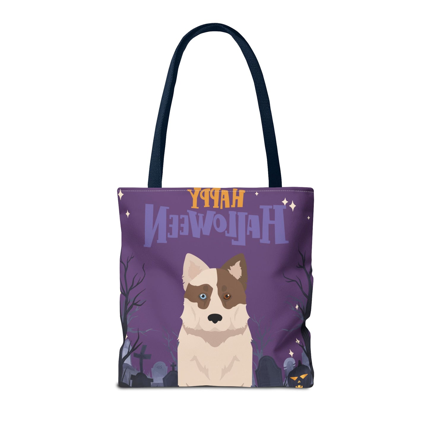 Yakutian Laika Dog Happy Halloween Tote Bag 16x16