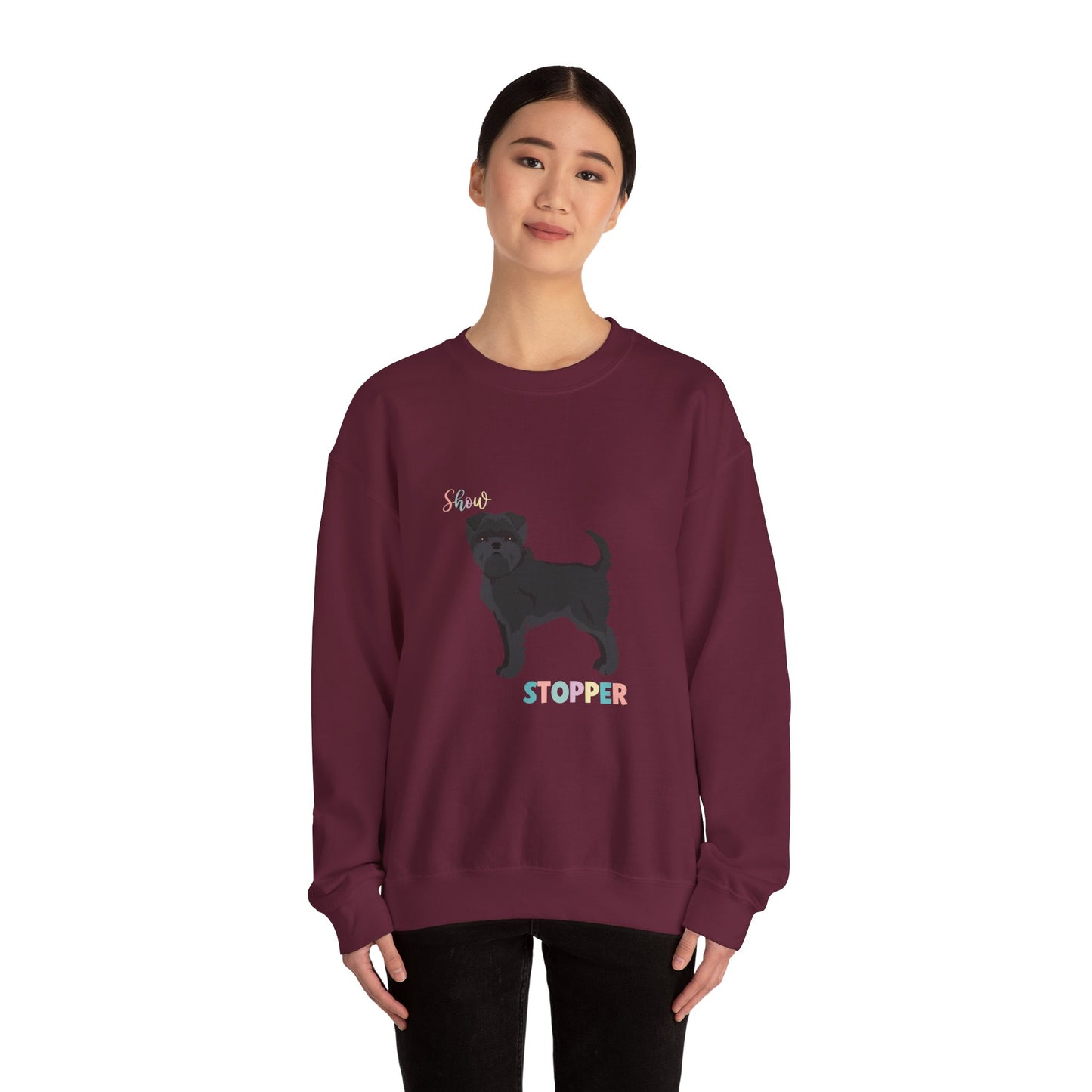 Affenpinscher Dog Unisex Heavy Blend Crewneck Sweatshirt