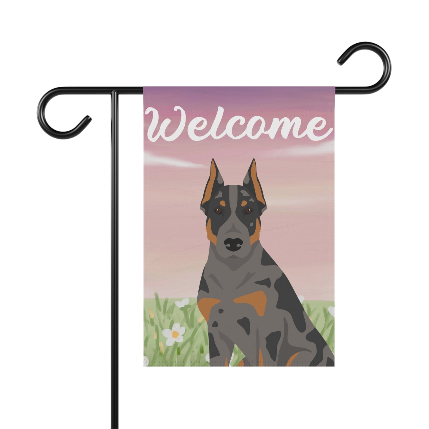 Beauceron Dog Welcome Garden Flag