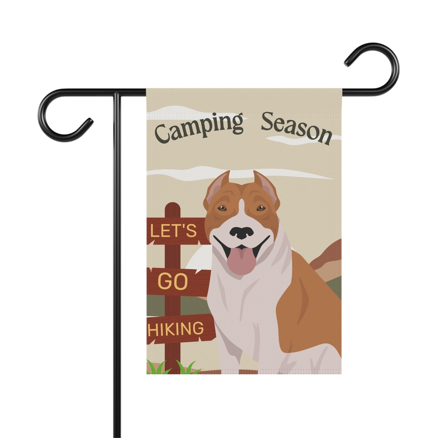 Pit Bull Dog Camping Garden Flag