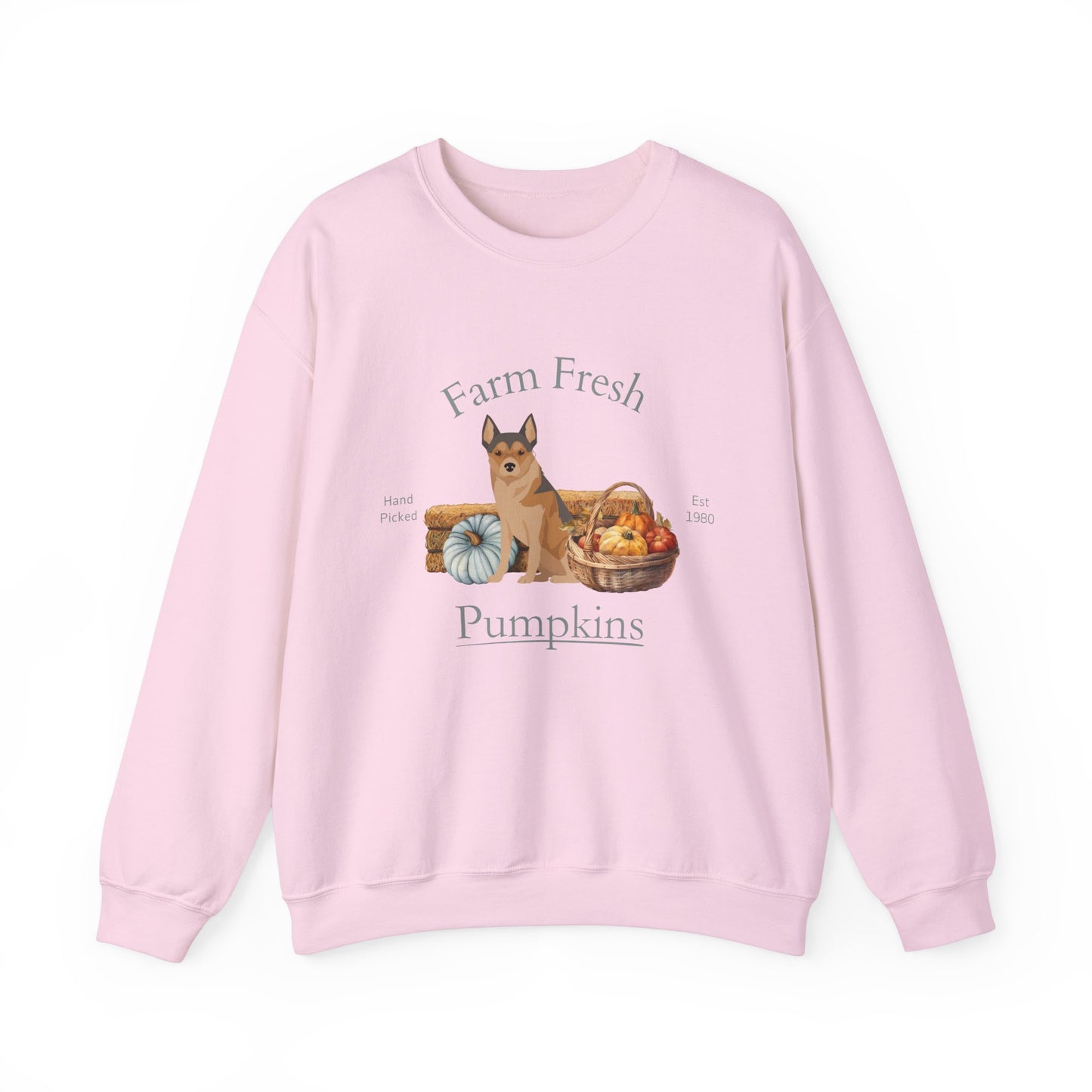 Norwegian Lundehund Dog Fall Halloween Unisex Heavy Blend Crewneck Sweatshirt
