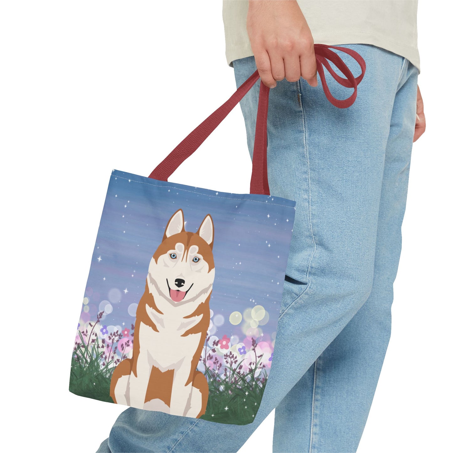 Siberian Husky Dog Tote Bag 13x13
