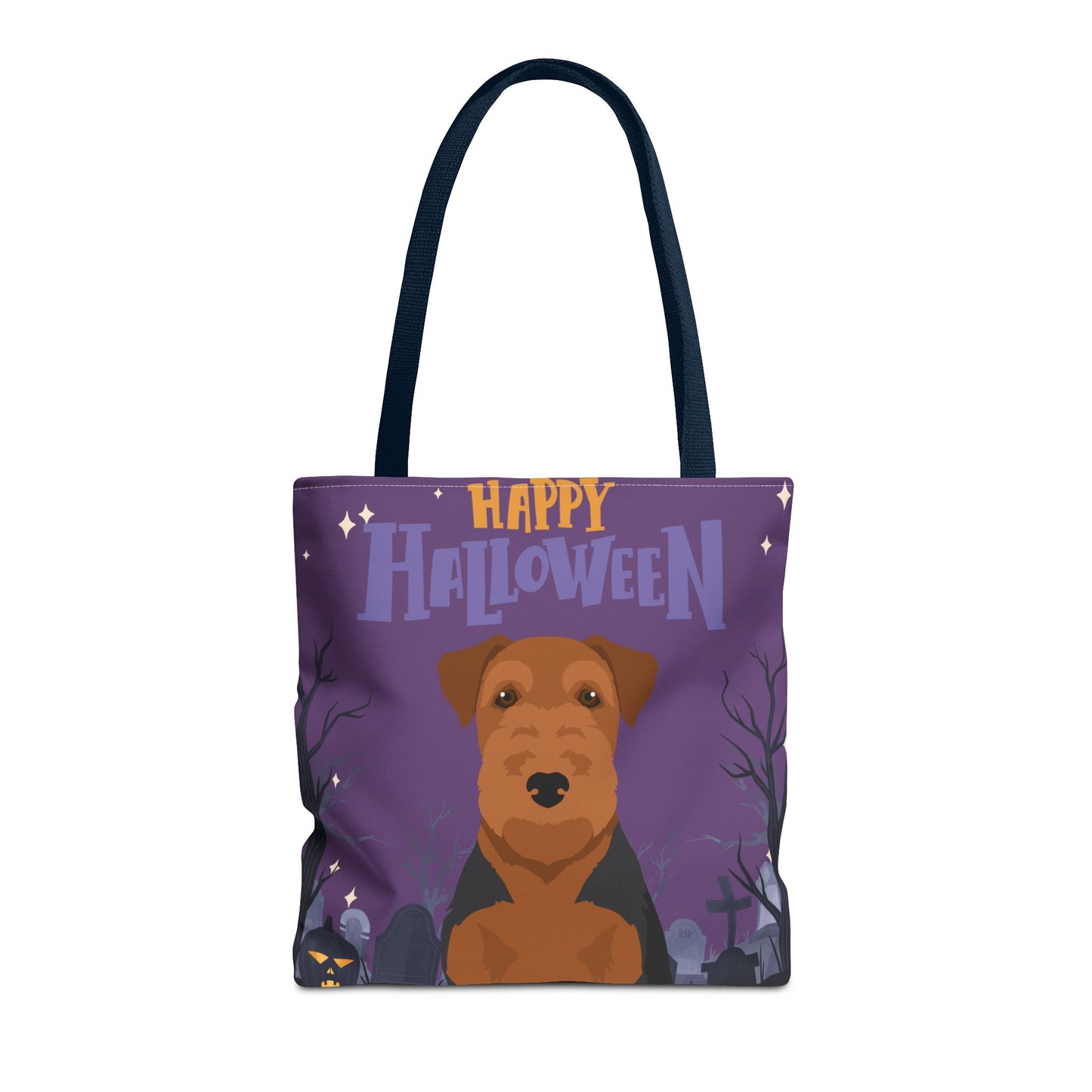 Welsh Terrier Dog Happy Halloween Tote Bag 16x16