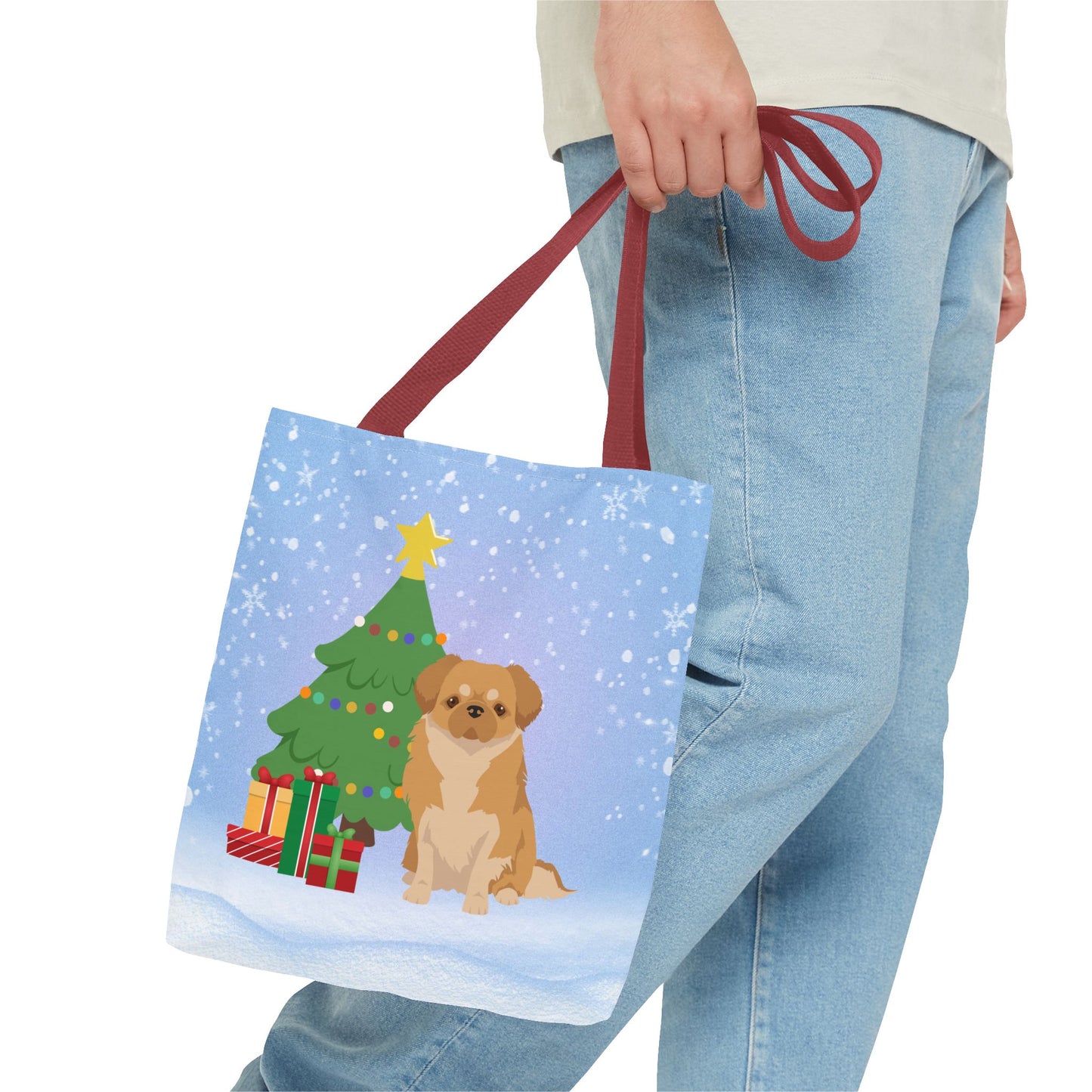 Tibetan Spaniel Dog Tote Bag, Dog Mom Gift
