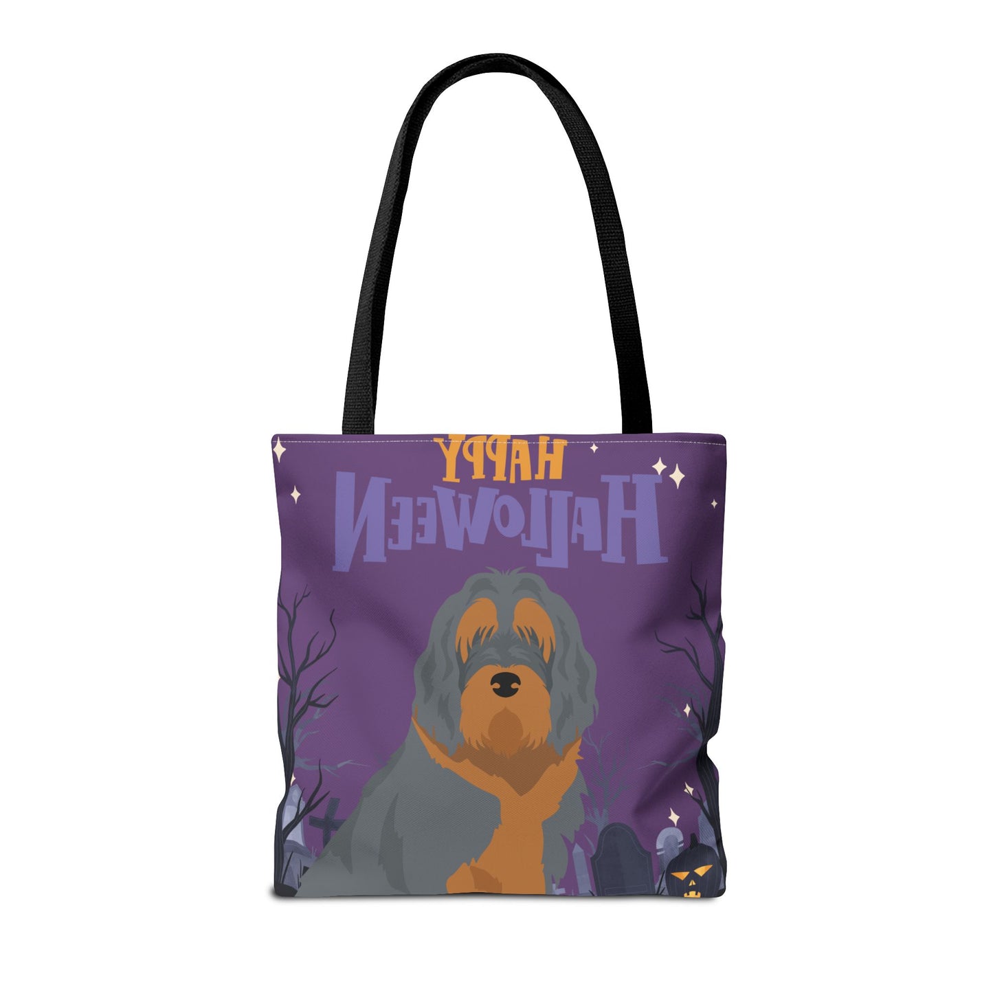 Otterhound Dog Happy Halloween Tote Bag 16x16