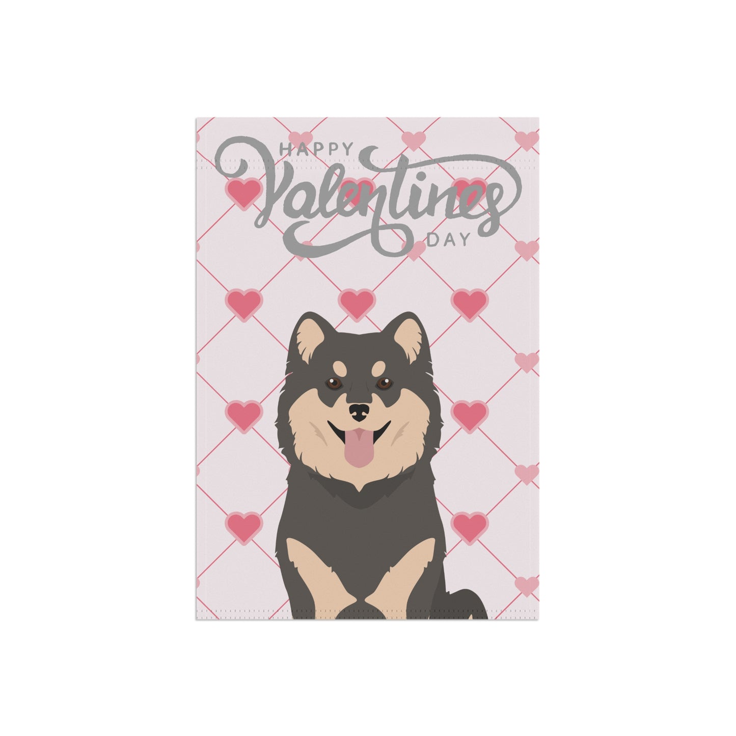Finnish Lapphund Dog Valentines Day Garden Flag