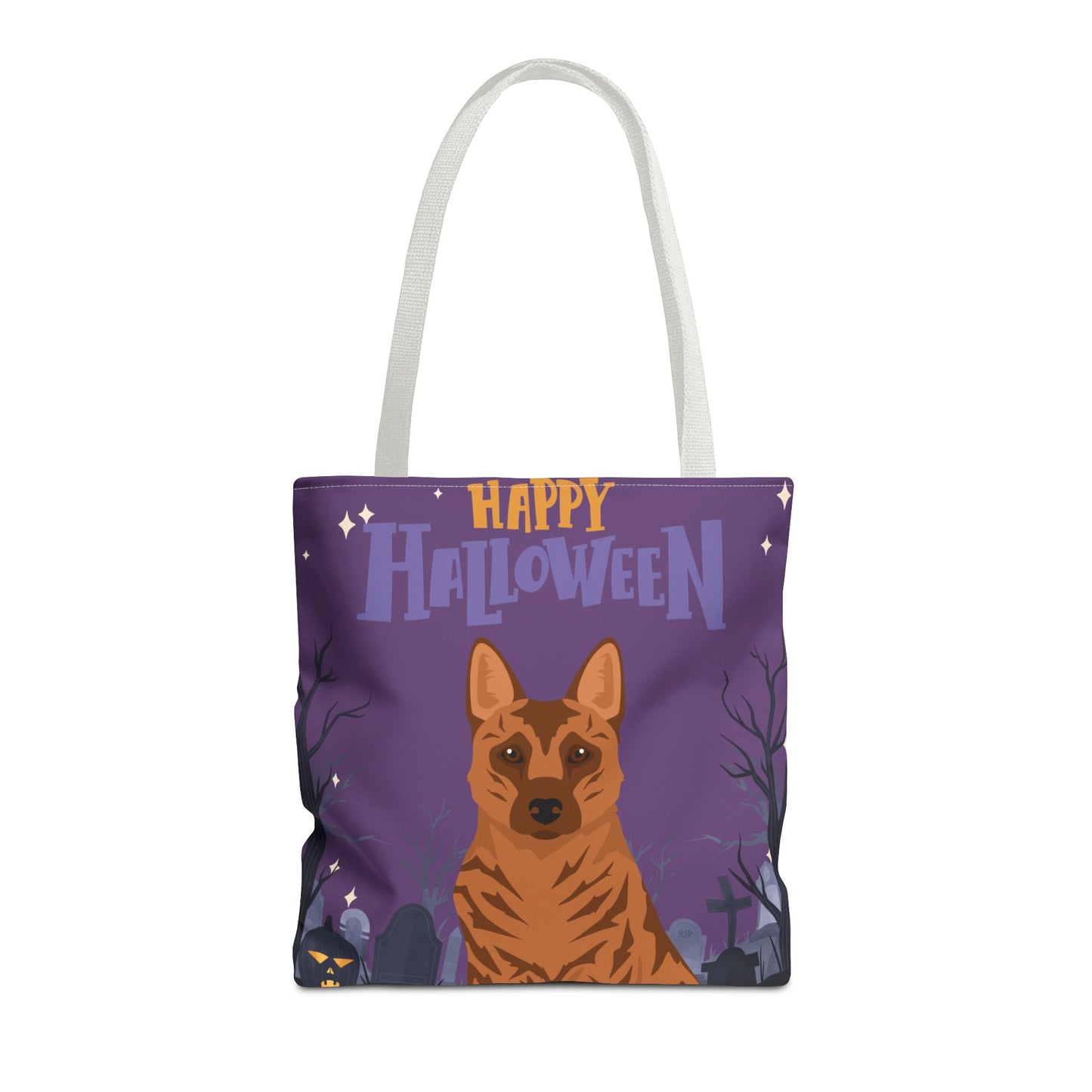 Kai Ken Dog Happy Halloween Tote Bag 16x16