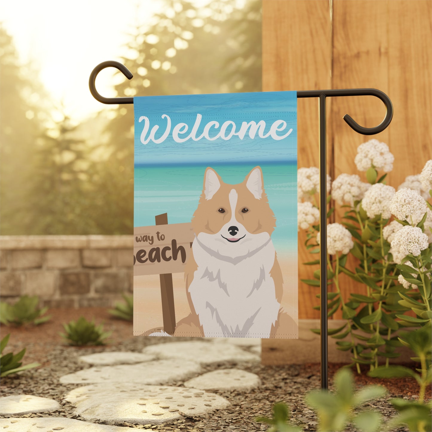 Icelandic Sheepdog Dog Garden Flag