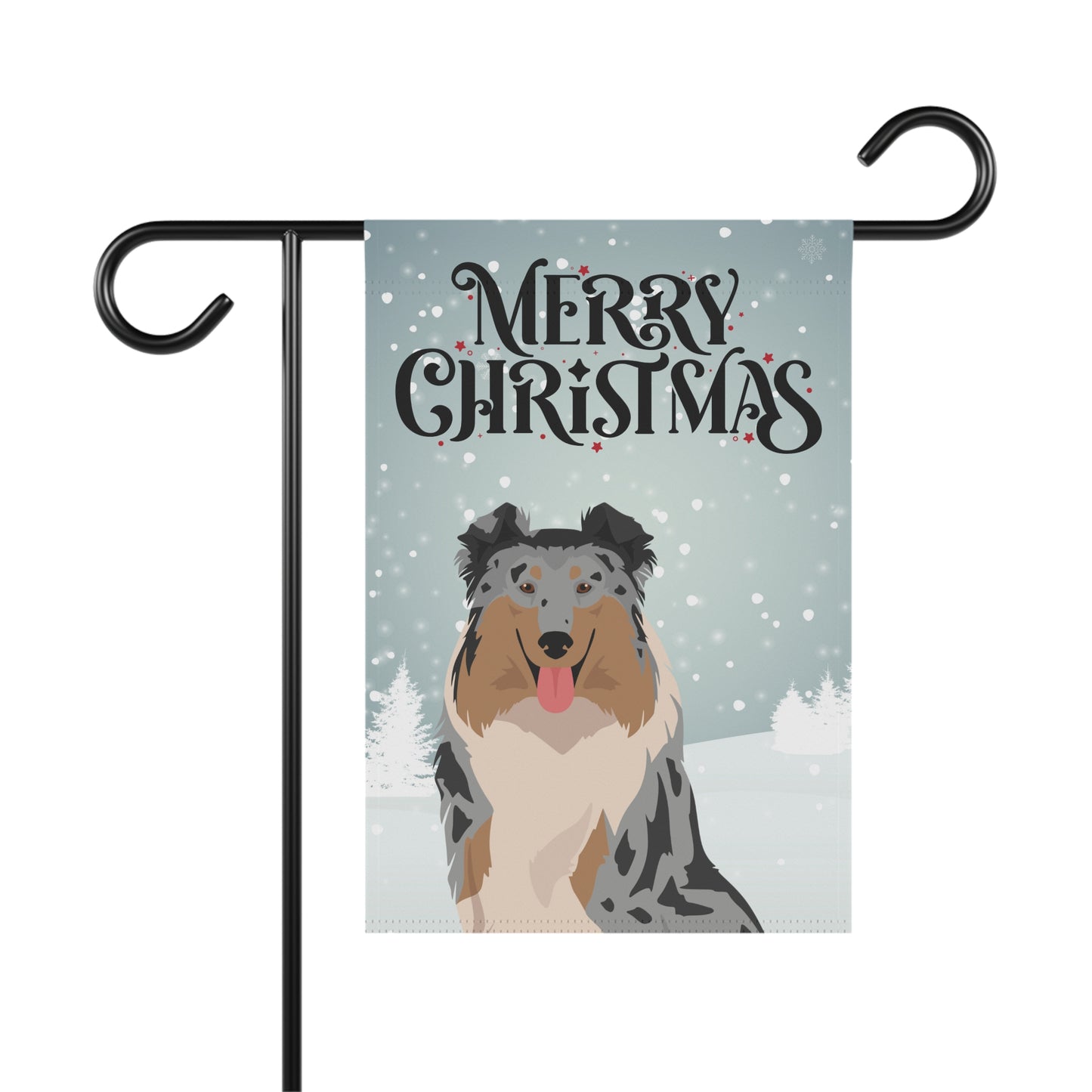 Collie Dog Garden Flag