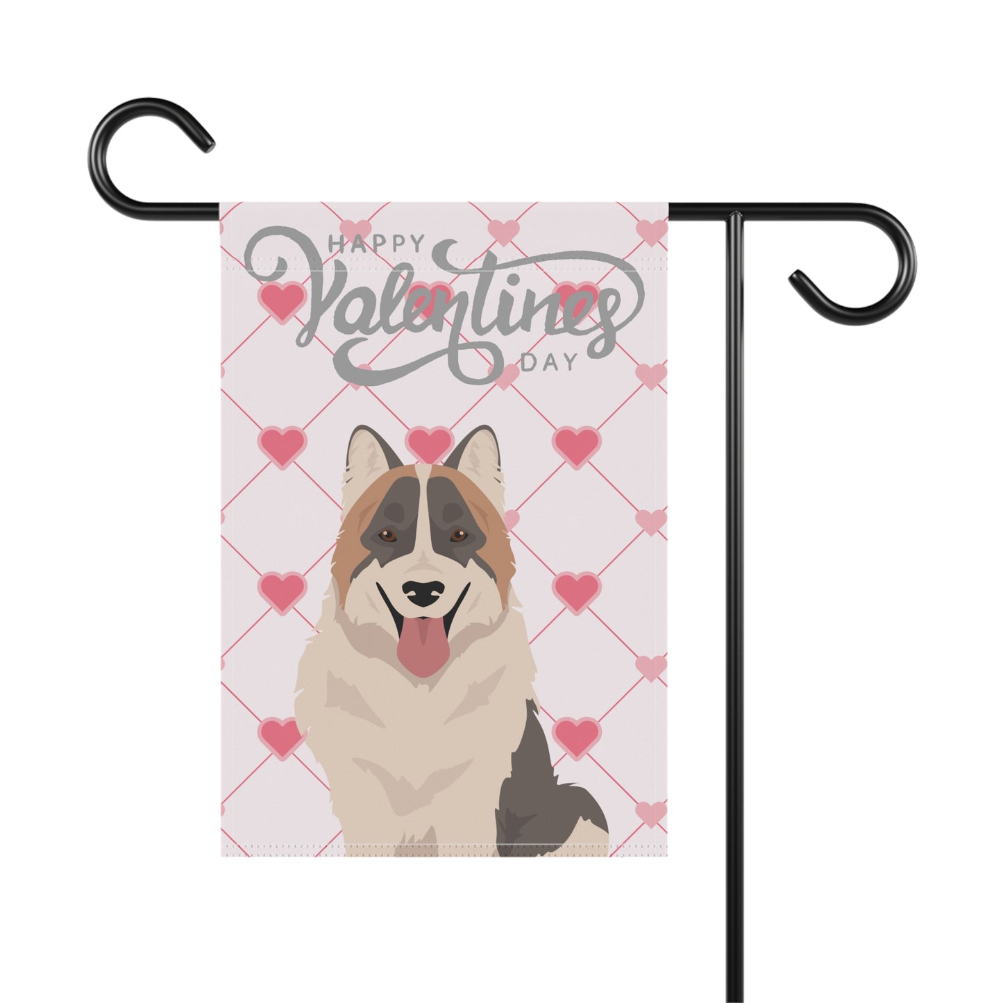 Thai Bangkaew Dog Valentines Day Garden Flag