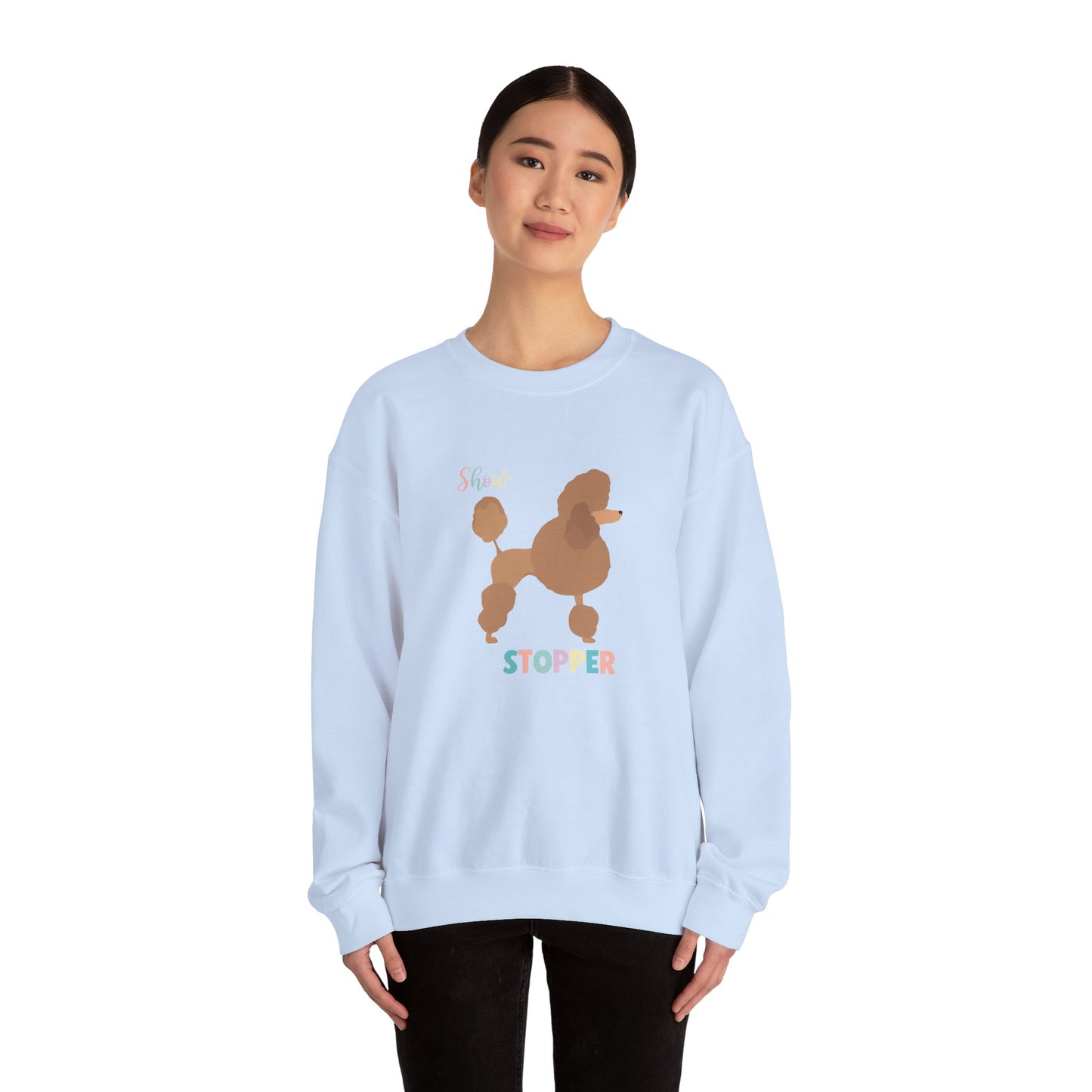 Poodle Dog Show Stopper Unisex Heavy Blend Crewneck Sweatshirt,Dog Mom Gift