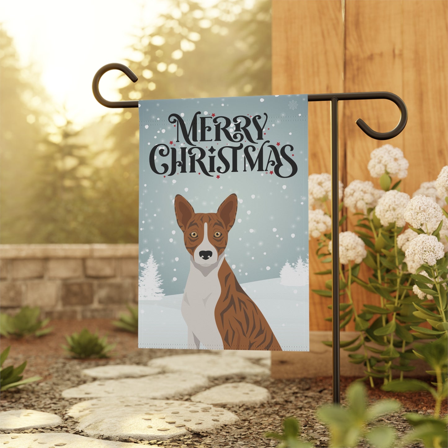 Basenji Dog Garden Flag