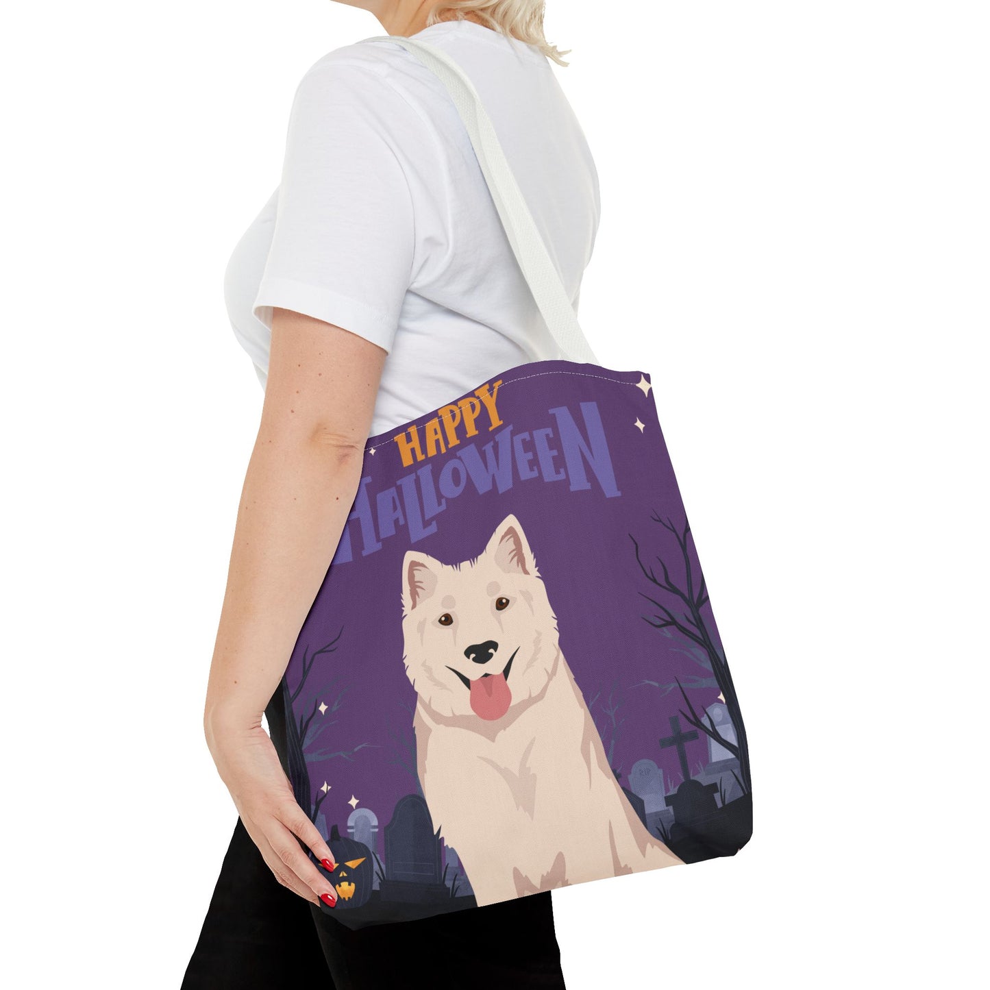 Kintamani Bali Dog Dog Happy Halloween Tote Bag 16x16