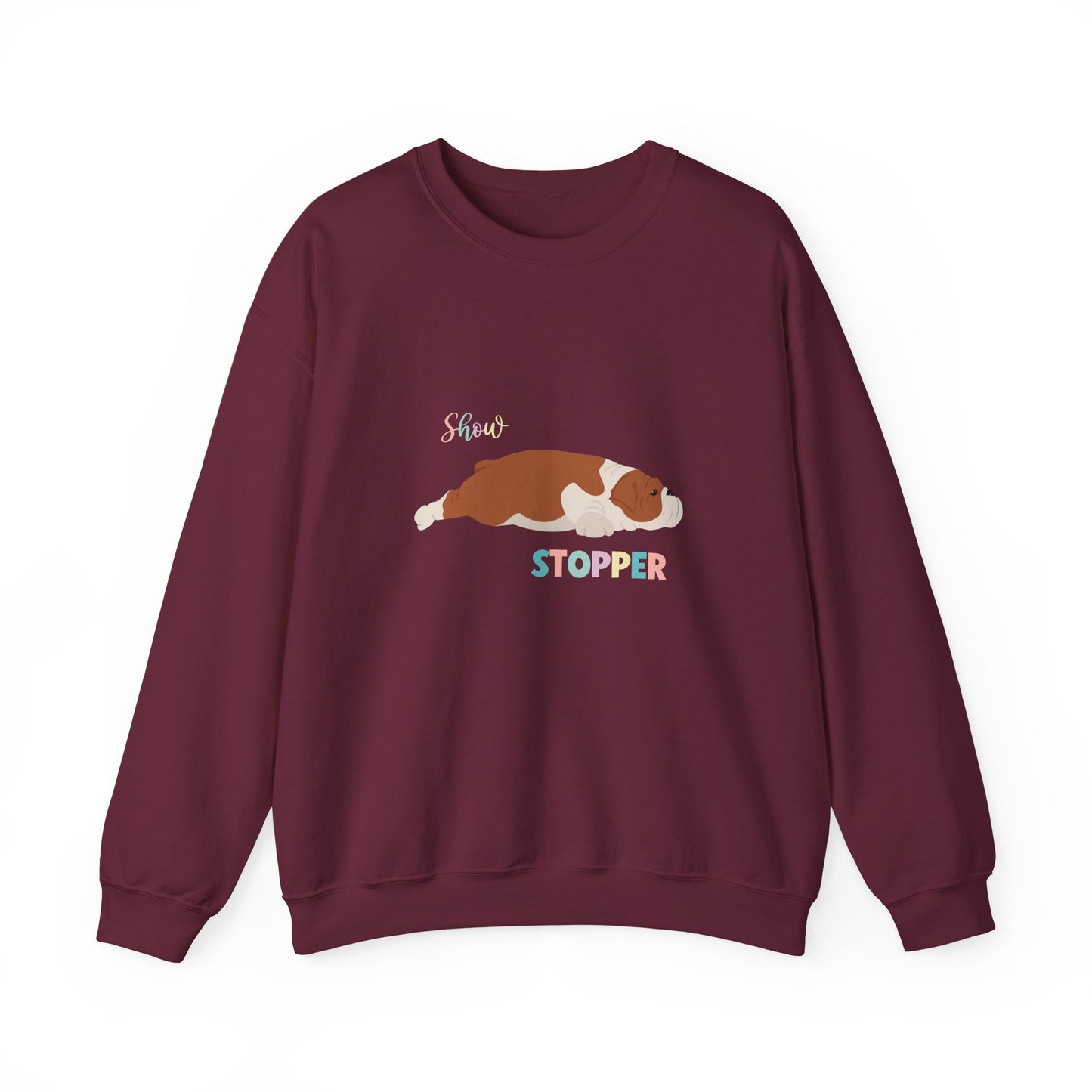 Bulldog Dog Unisex Heavy Blend Crewneck Sweatshirt