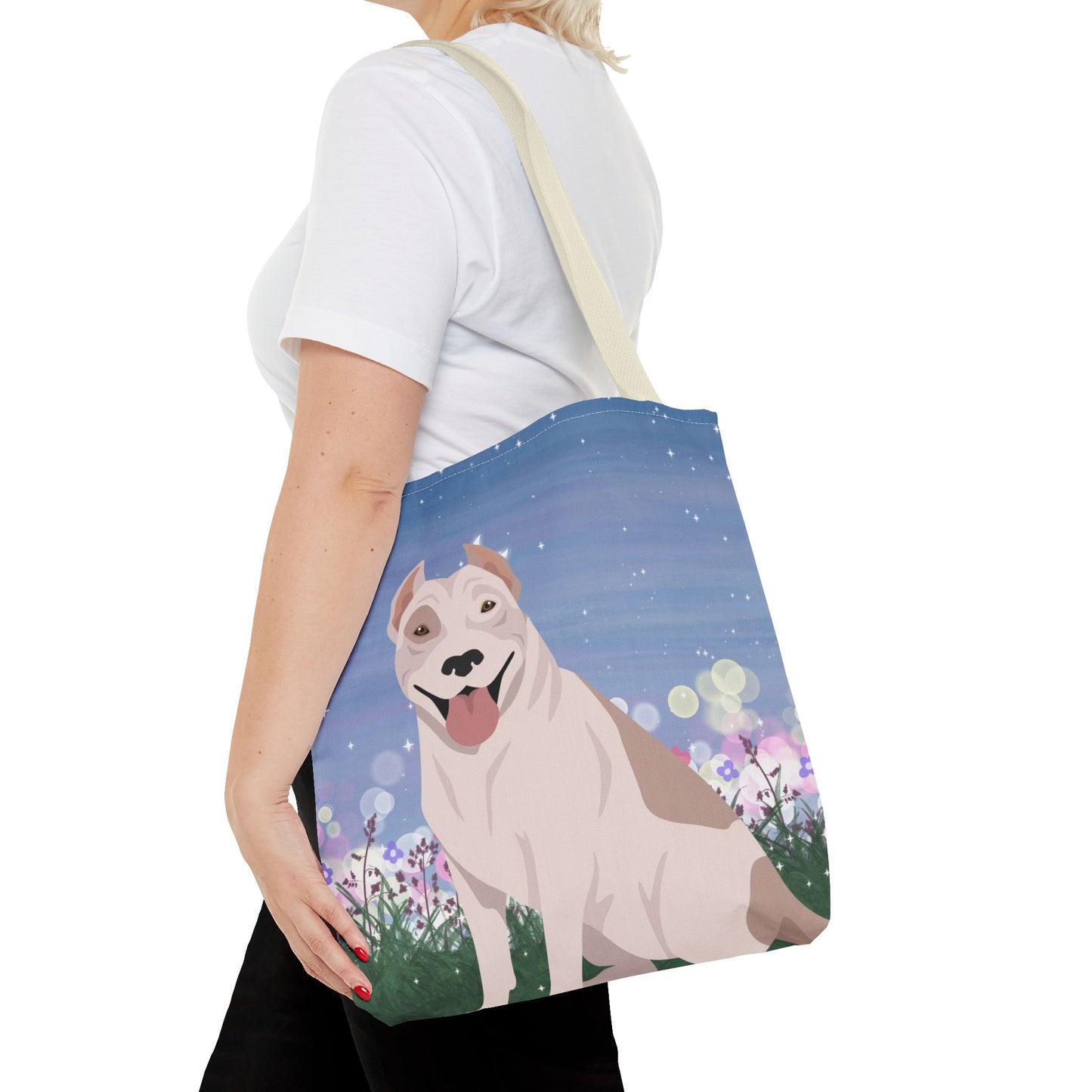 Pit Bull Dog Tote Bag 16x16