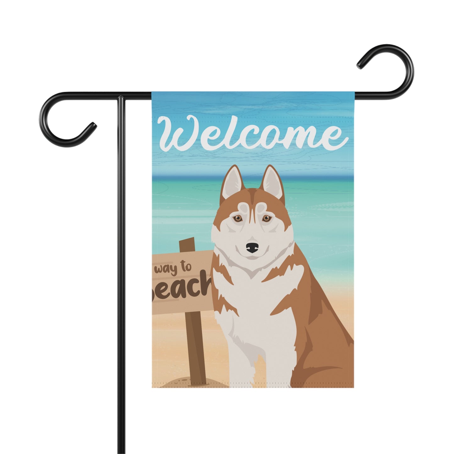 Siberian Husky Dog Garden Flag