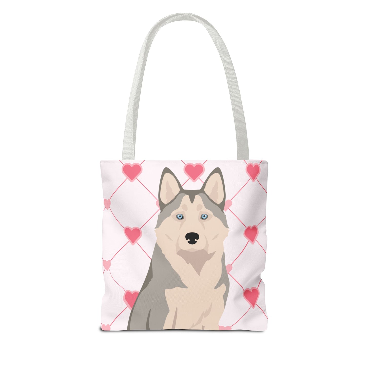 Alaskan Husky Dog Valentines Day Tote Bag, Husky Dog Mom Gift