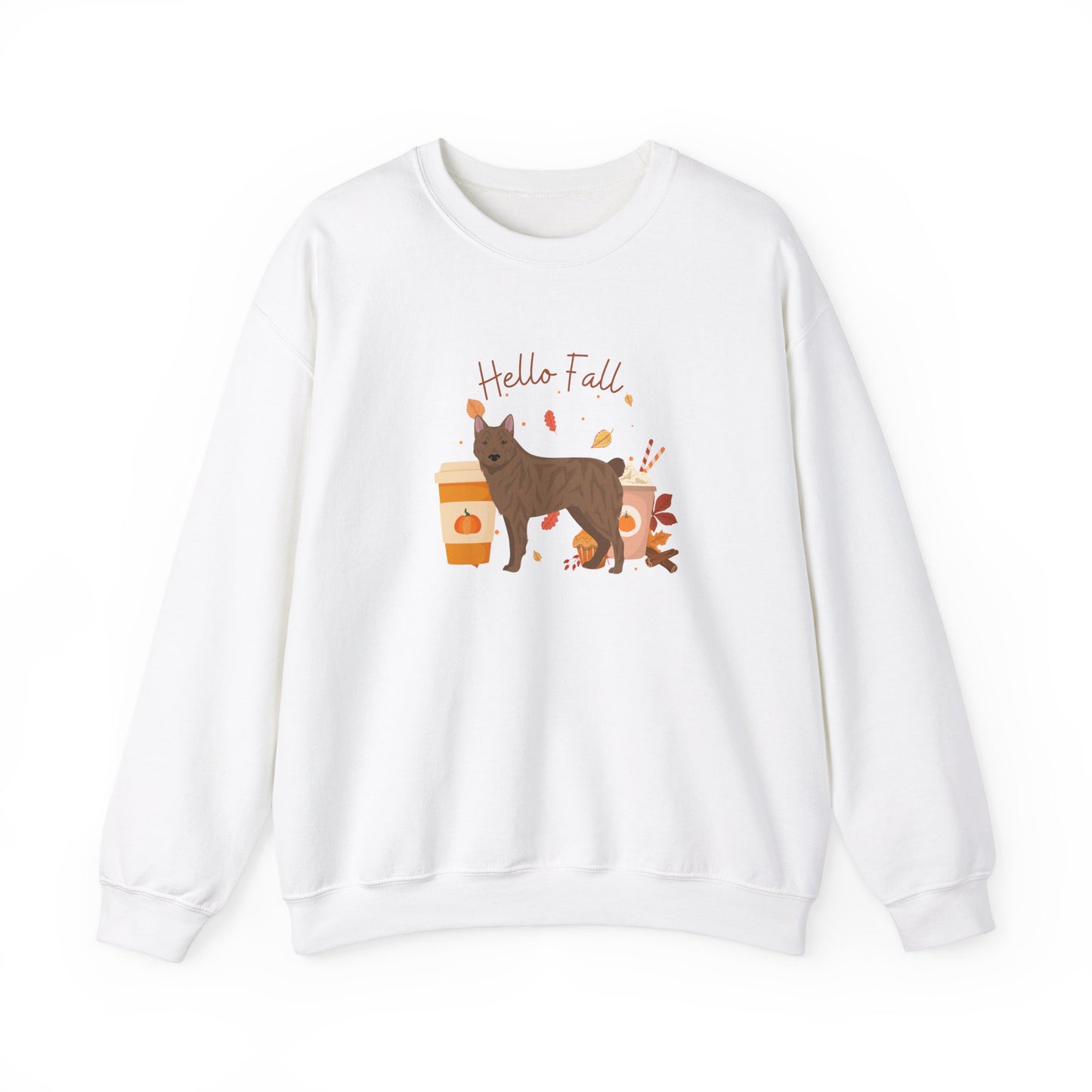 Donggyeongi Dog Fall Unisex Heavy Blend Crewneck Sweatshirt