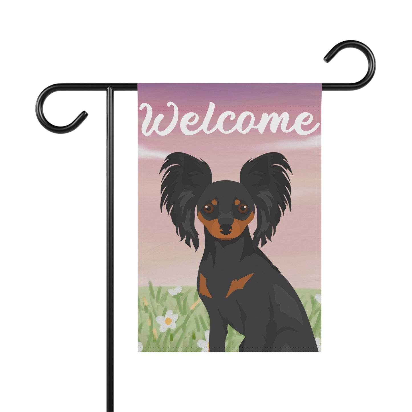 Russian Toy Dog Welcome Garden Flag