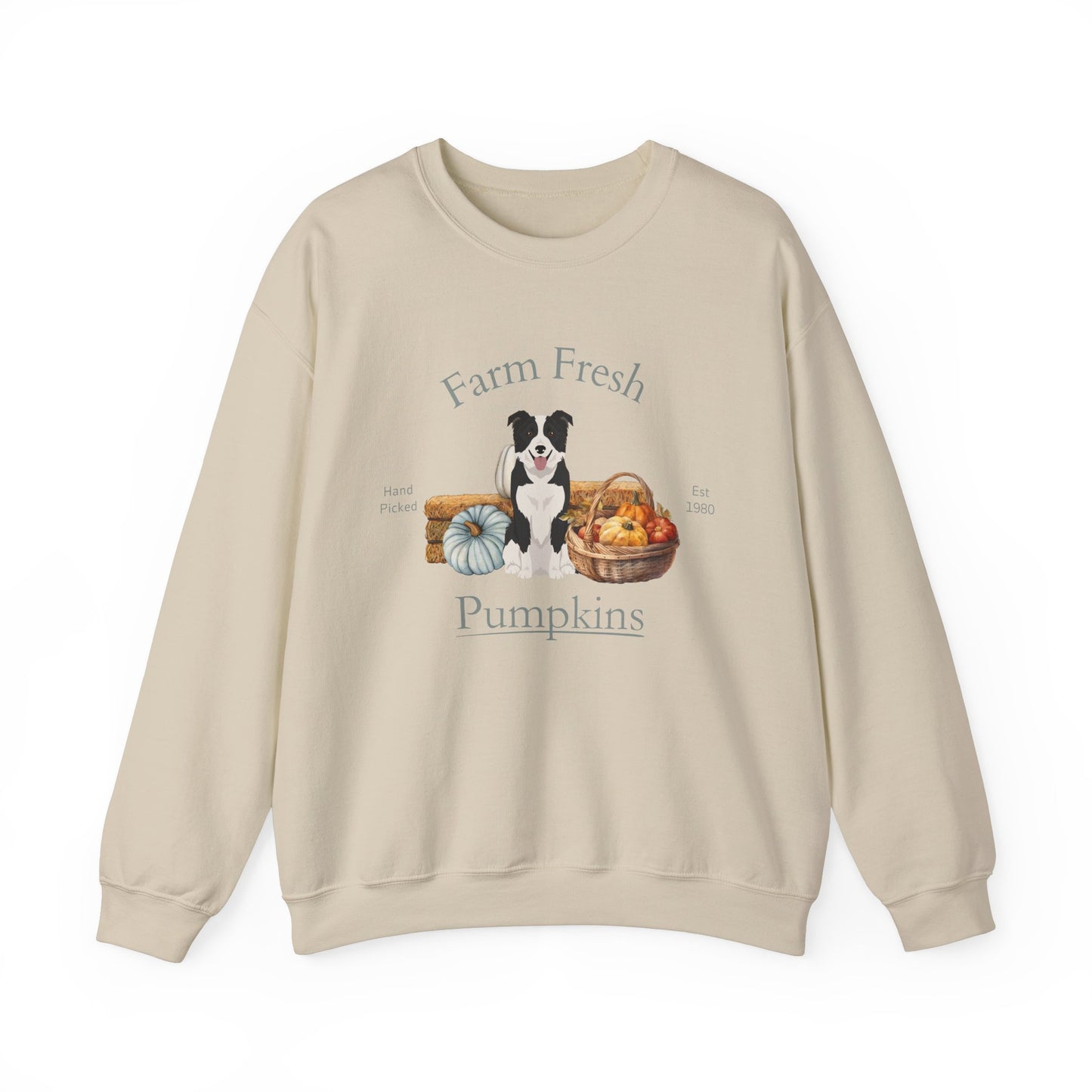 Border Collie Dog Fall Halloween Unisex Heavy Blend Crewneck Sweatshirt