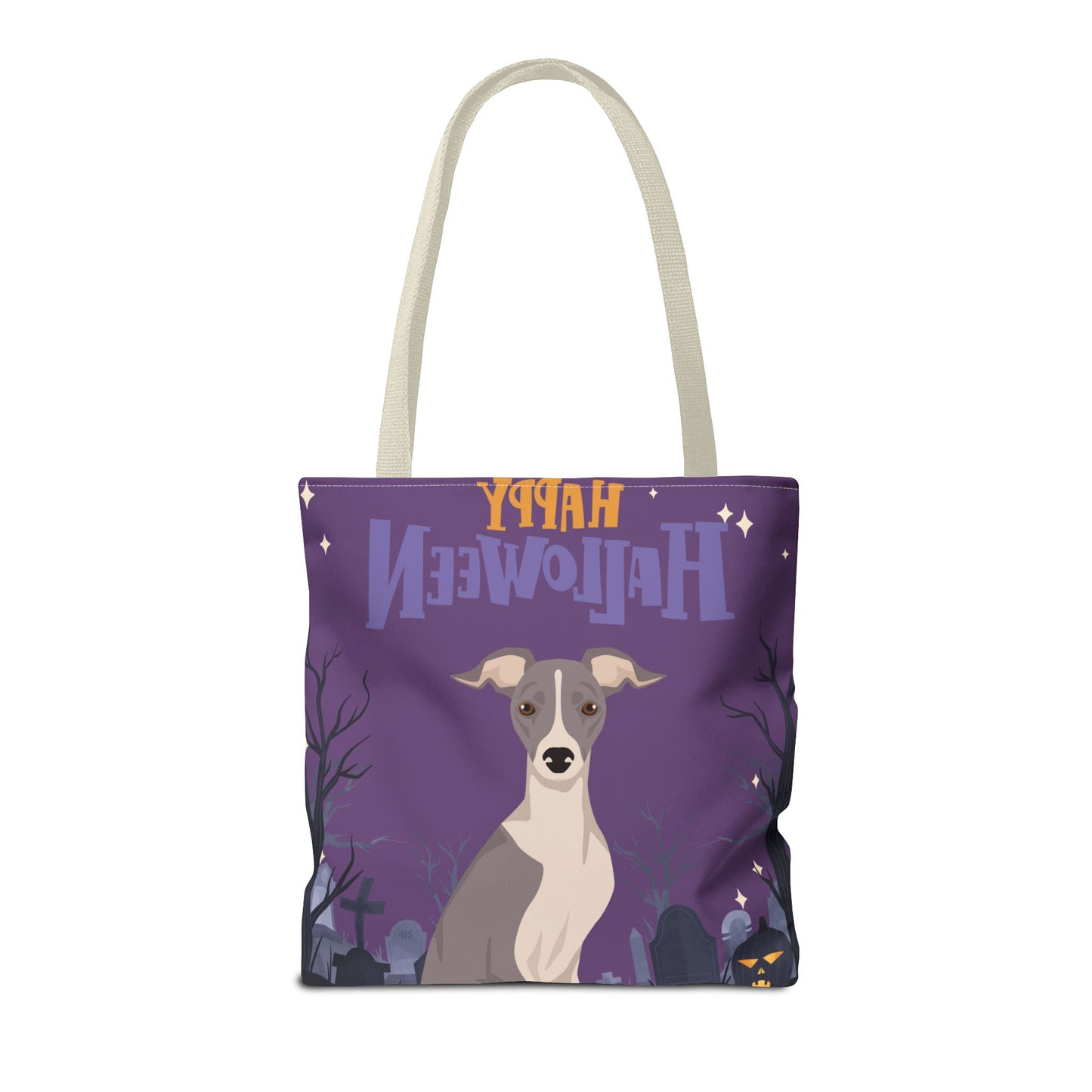 Italian Greyhound Dog Happy Halloween Tote Bag 16x16