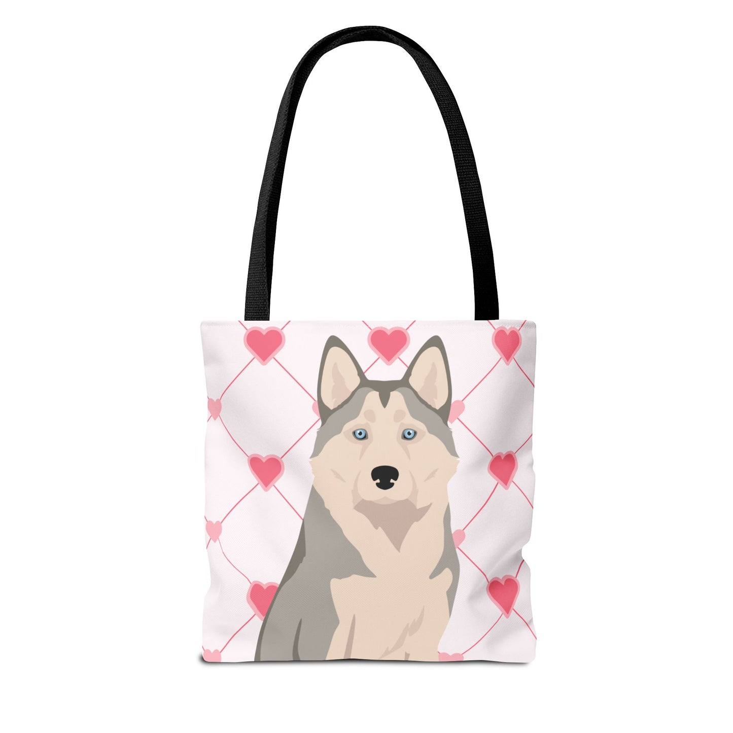 Alaskan Husky Dog Valentines Day Tote Bag, Husky Dog Mom Gift