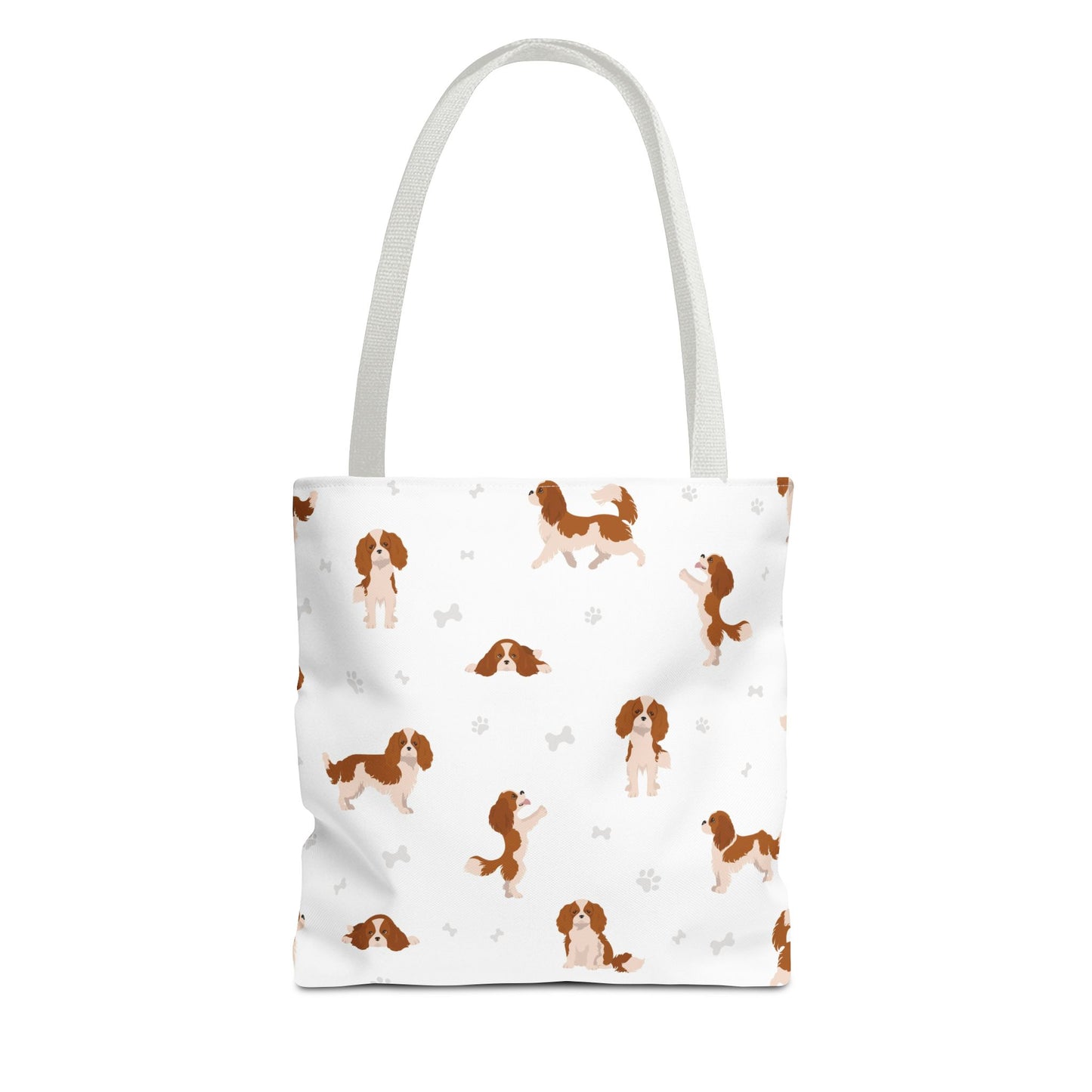 Cavalier King Charles Spaniel Dog Tote Bag, Spaniel Dog Mom Gift