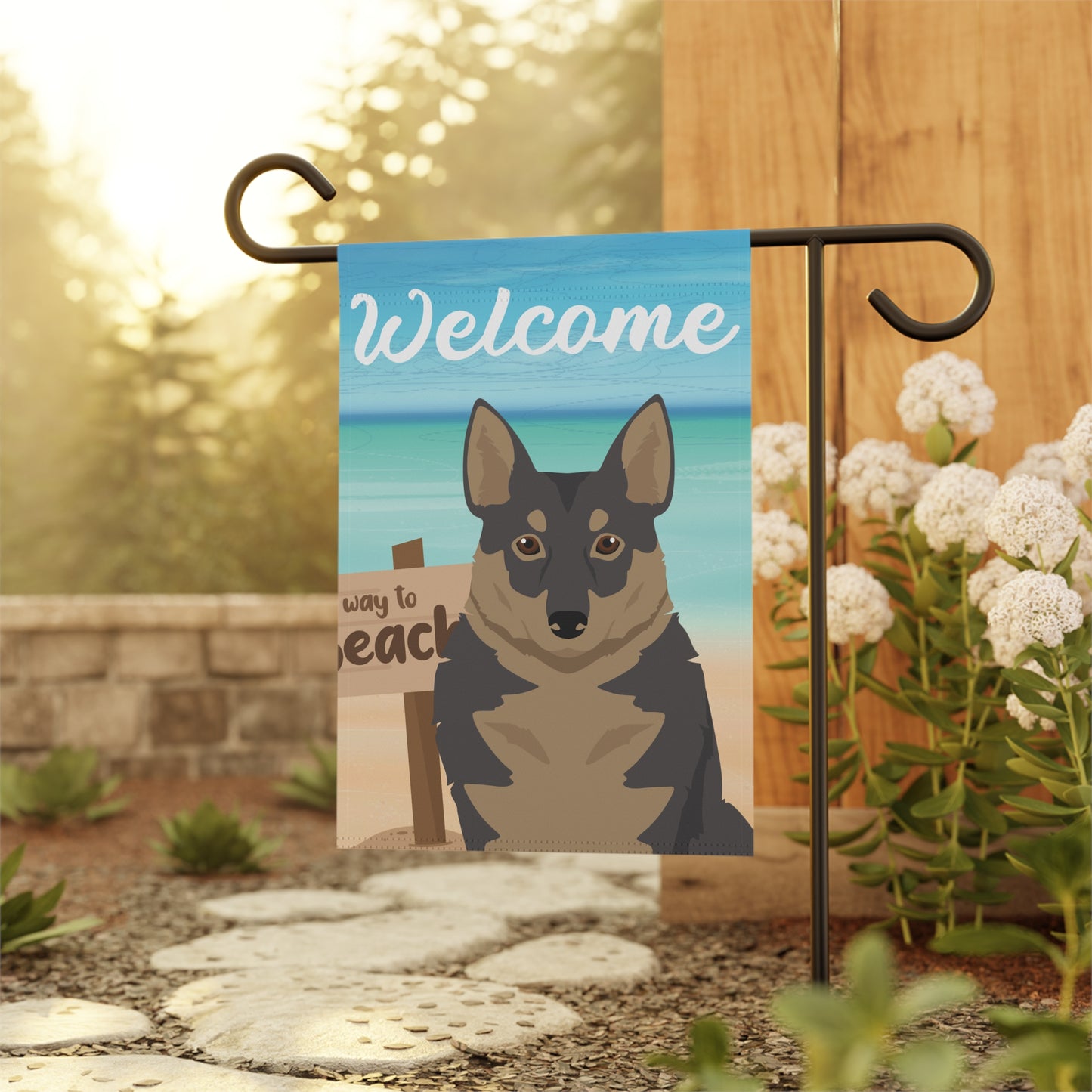 Swedish Vallhund Dog Garden Flag