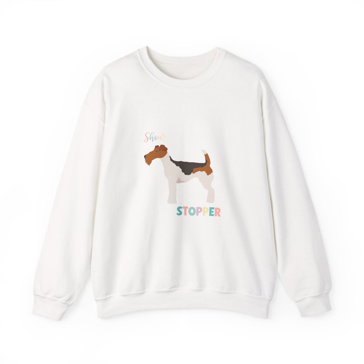Wire Fox Terrier Dog Unisex Heavy Blend Crewneck Sweatshirt