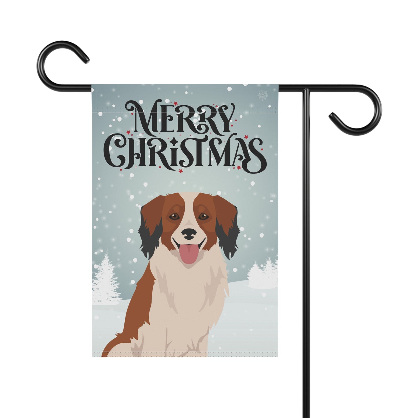 Kooikerhondje Dog Garden Flag