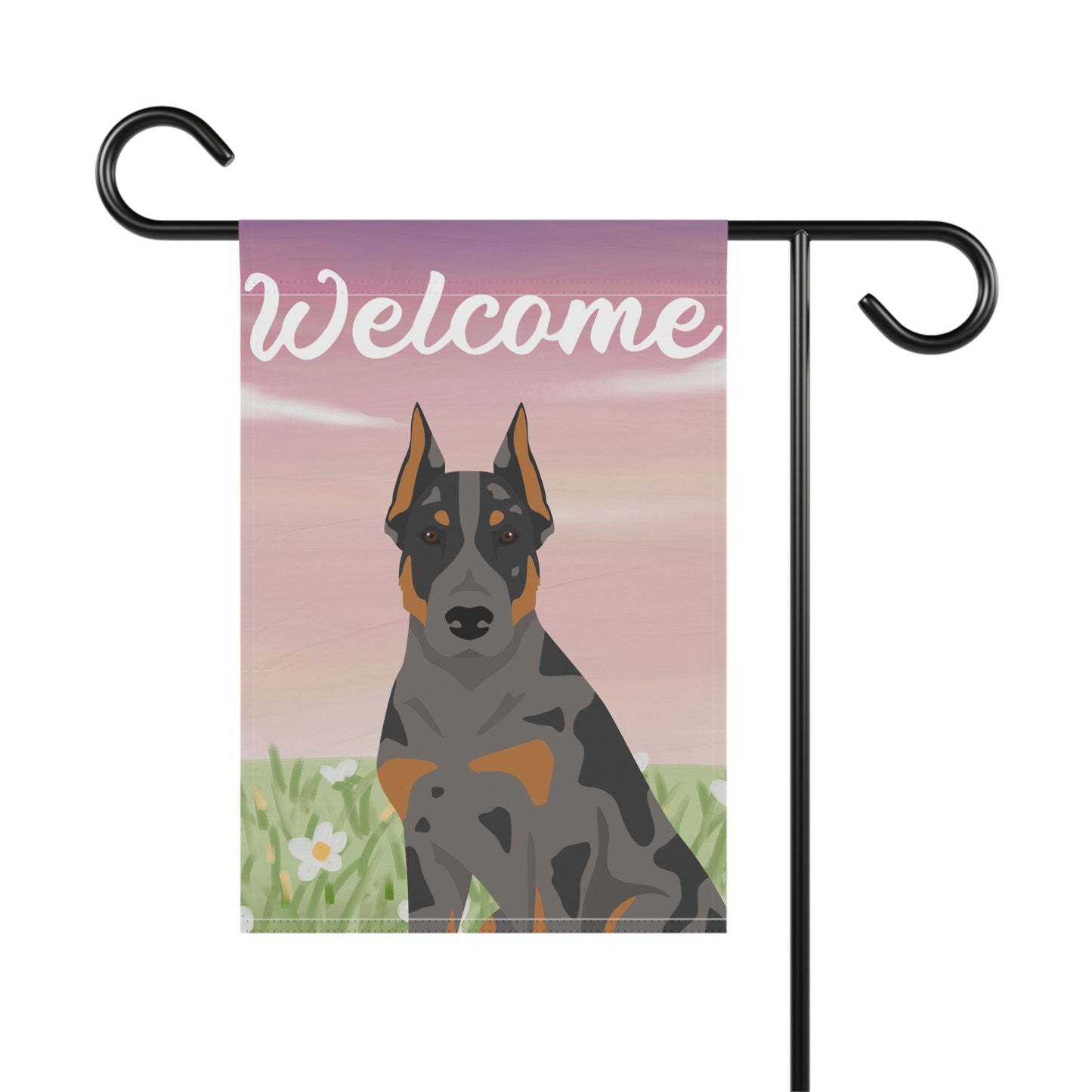 Beauceron Dog Welcome Garden Flag