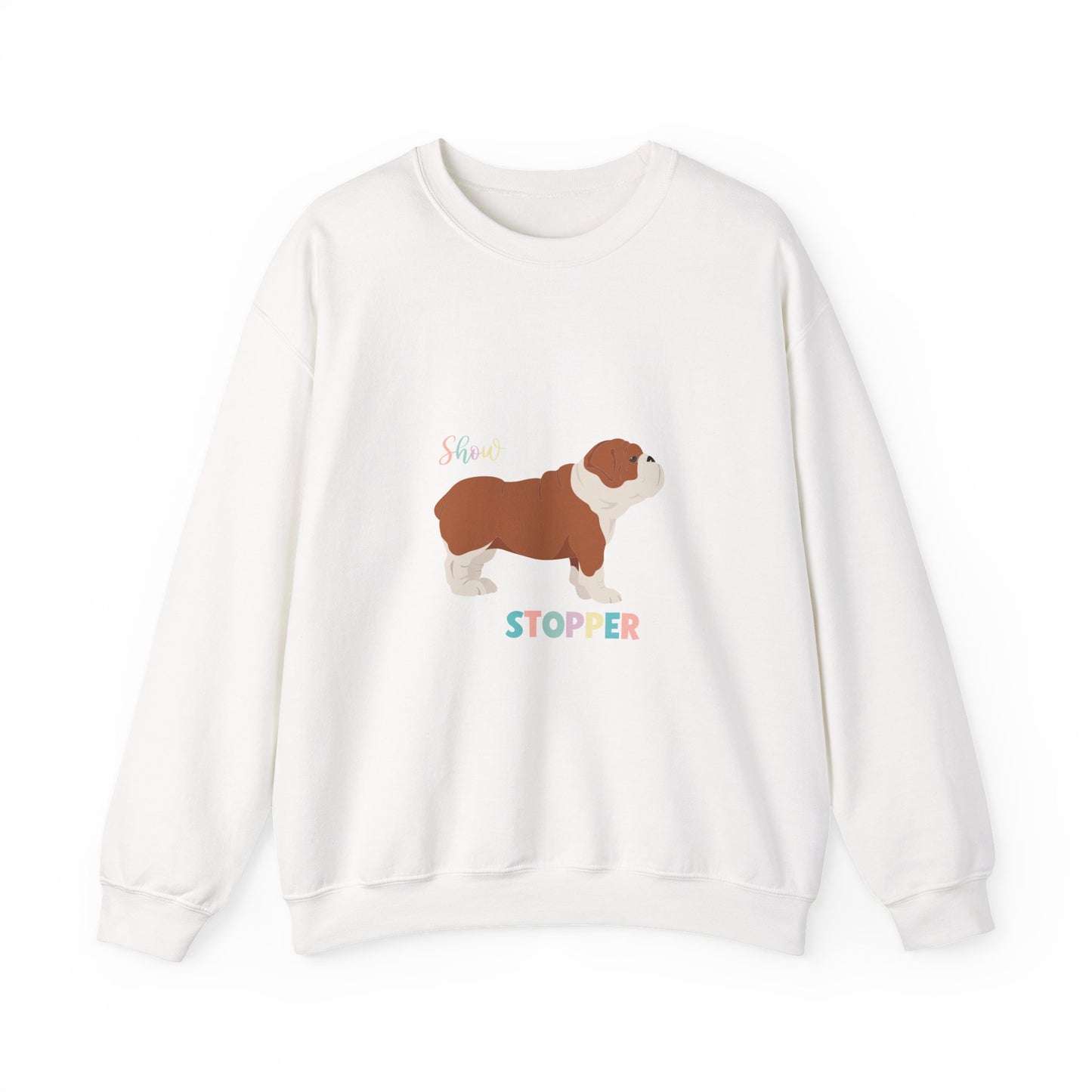 Bulldog Dog Unisex Heavy Blend Crewneck Sweatshirt