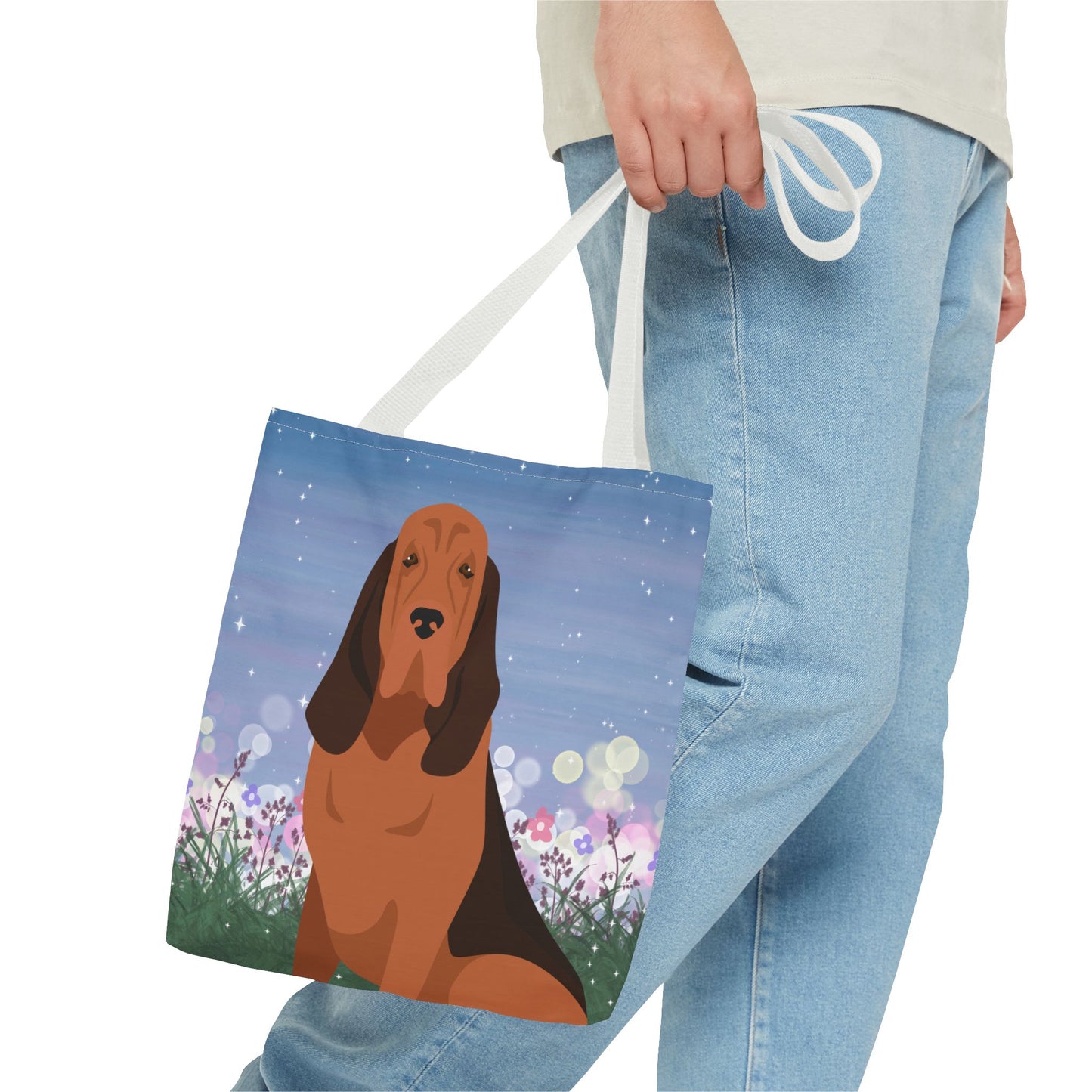 Bloodhound Dog Tote Bag 13x13