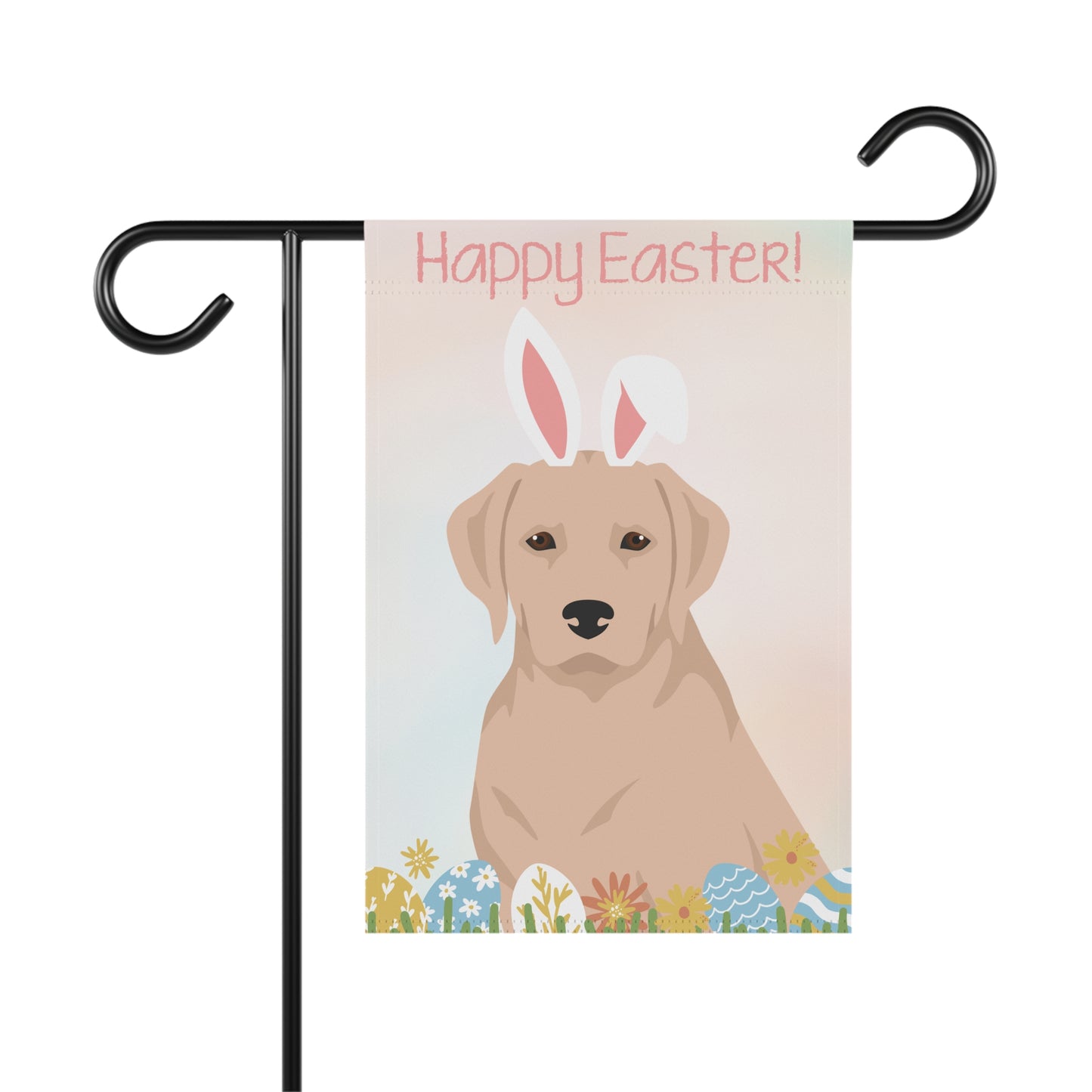 Labrador Retriever Dog Happy Easter Garden Flag