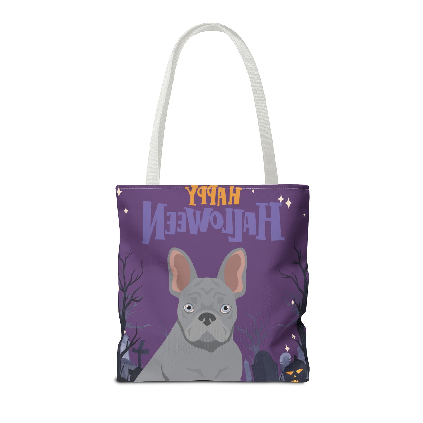French Bulldog Dog Happy Halloween Tote Bag 16x16