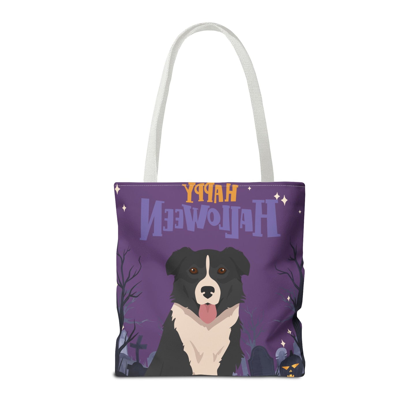 English Shepherd Dog Happy Halloween Tote Bag 16x16