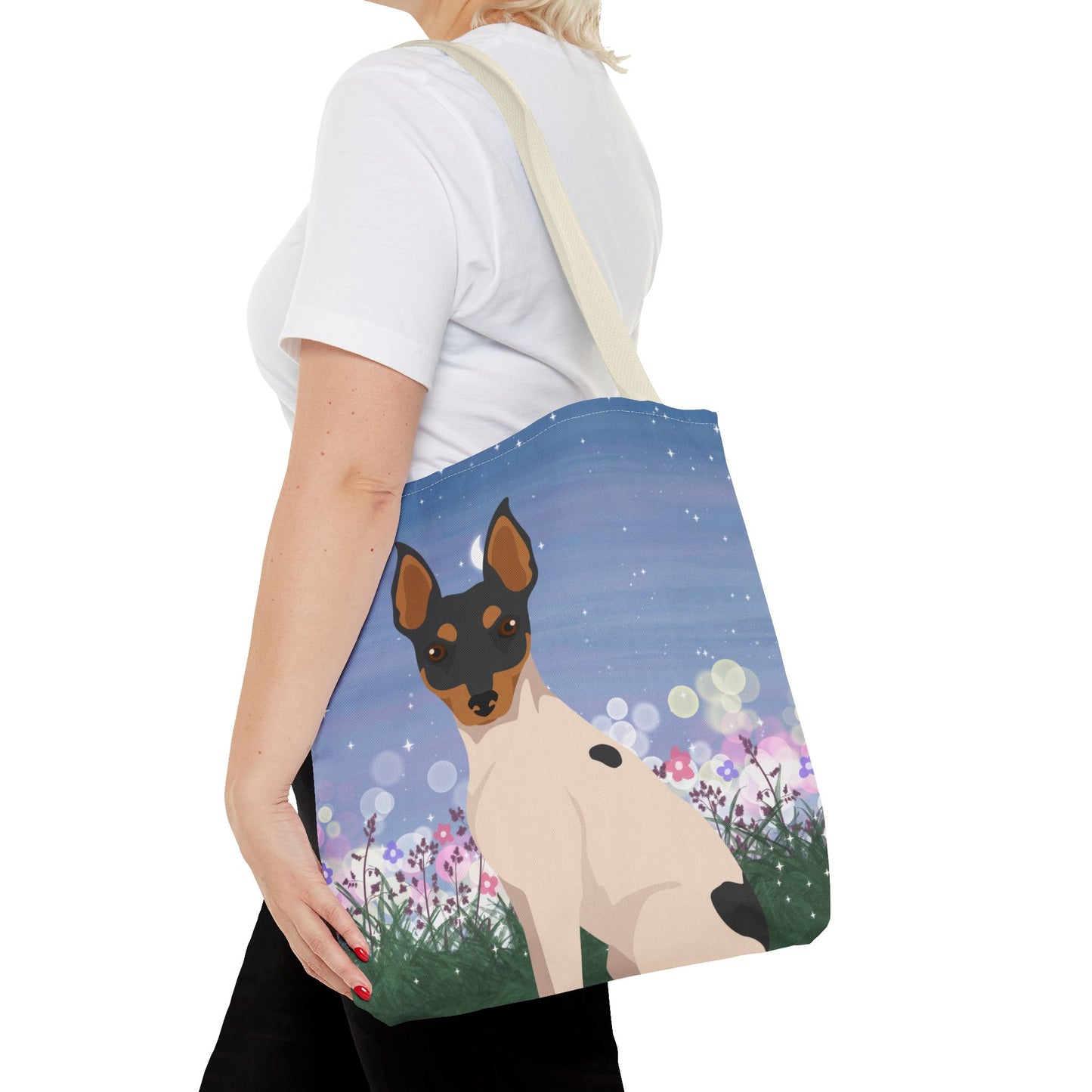 Toy Fox Terrier Dog Tote Bag 16x16