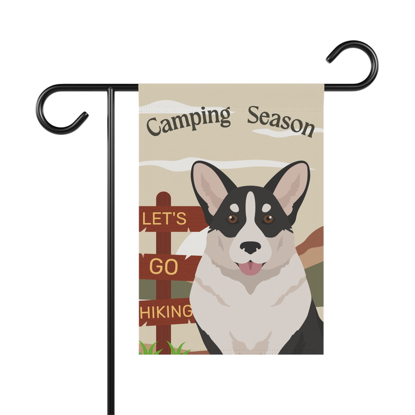Cardigan Welsh Corgi Dog Camping Garden Flag