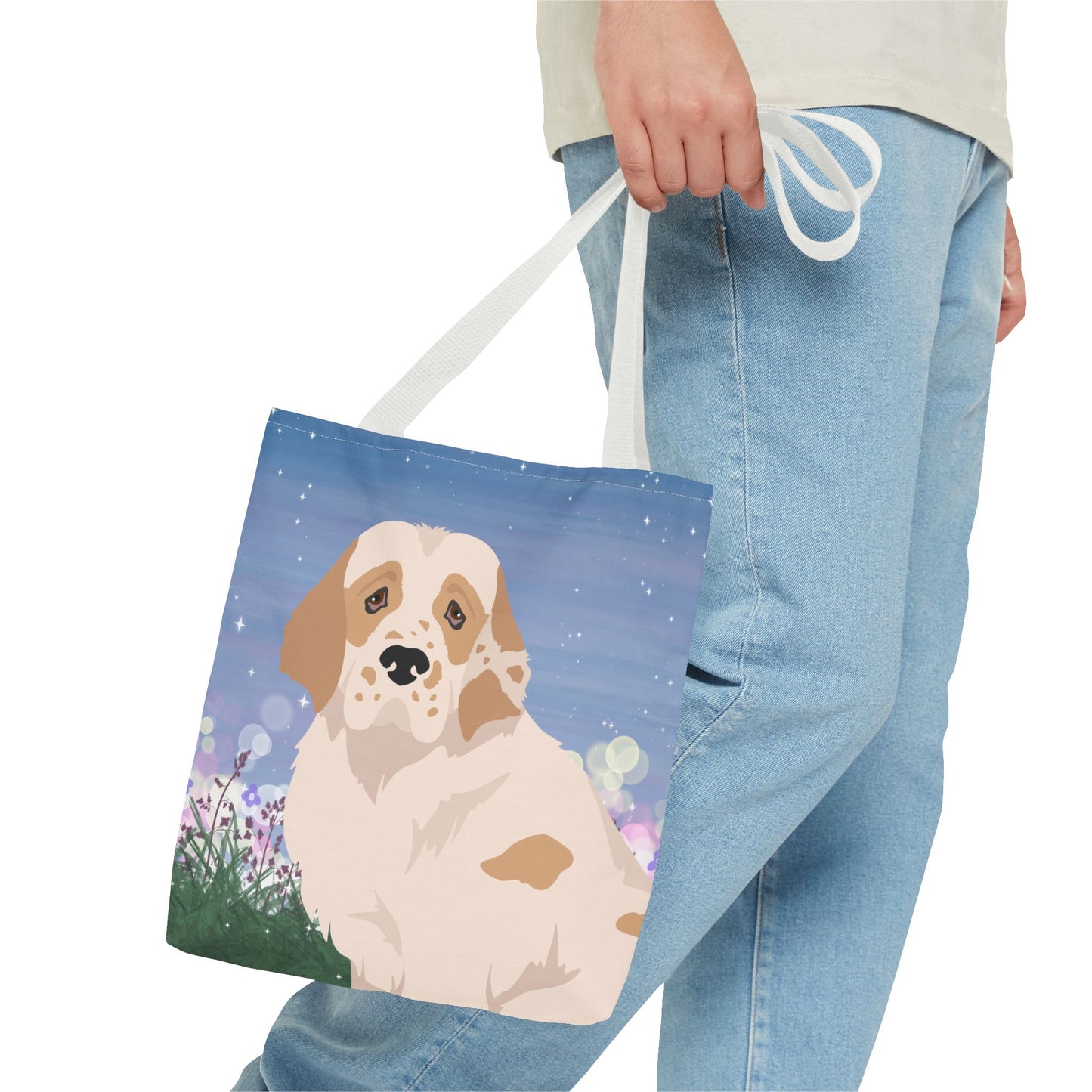 Clumber Spaniel Dog Tote Bag 13x13