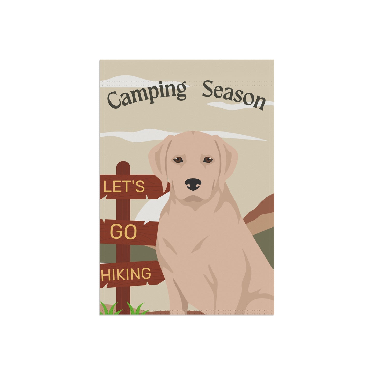 Labrador Retriever Dog Camping Garden Flag