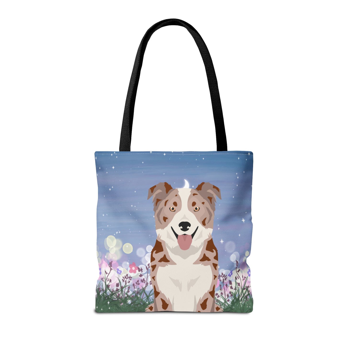 Border Collie Dog Tote Bag 16x16