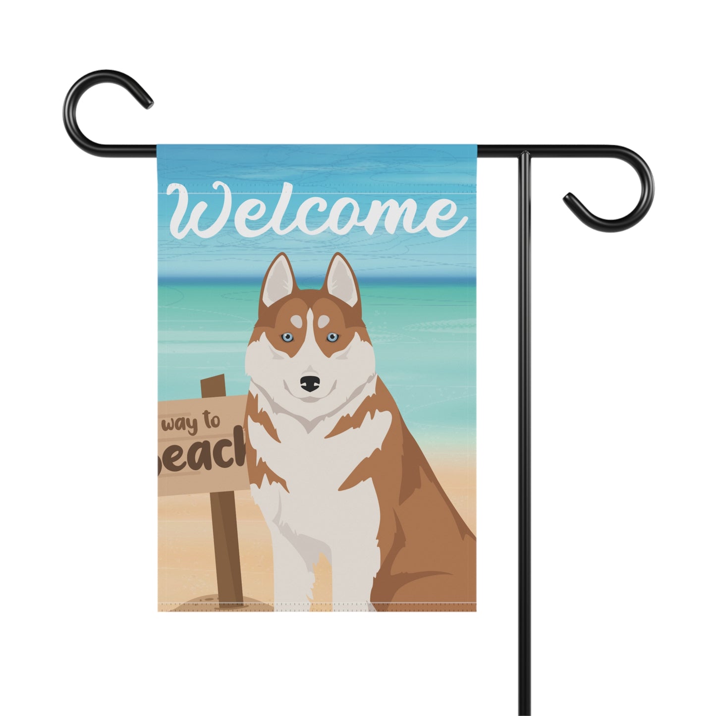 Siberian Husky Dog Garden Flag