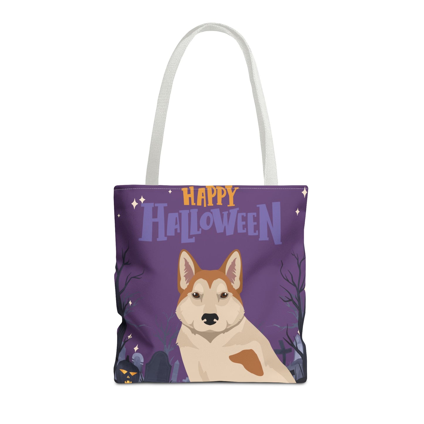 East Siberian Laika Dog Happy Halloween Tote Bag 16x16